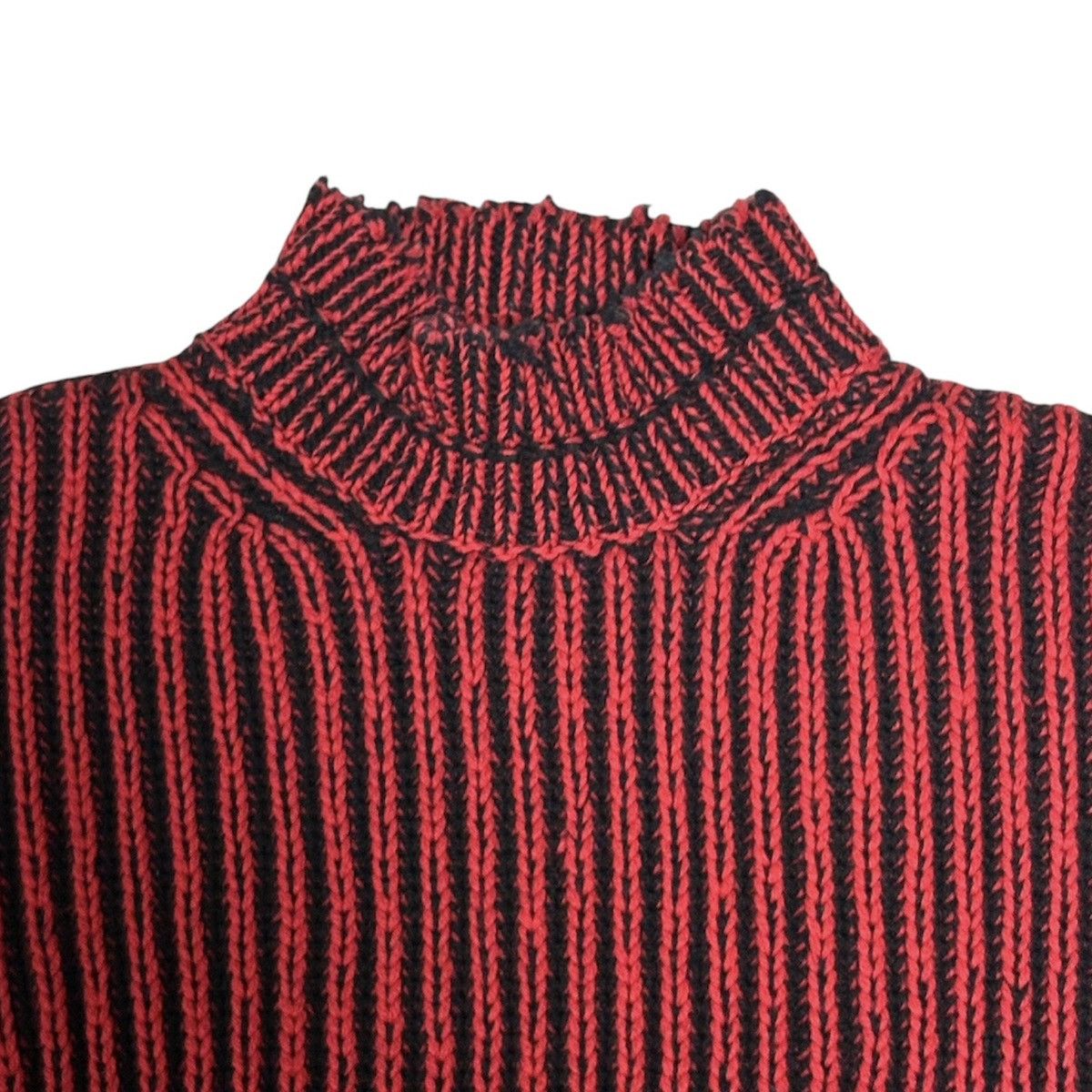 Balenciaga PRE-FALL 2018 BALENCIAGA BY DEMNA OVERSIZED KNIT RED Size S / US 4 / IT 40 - 5 Thumbnail