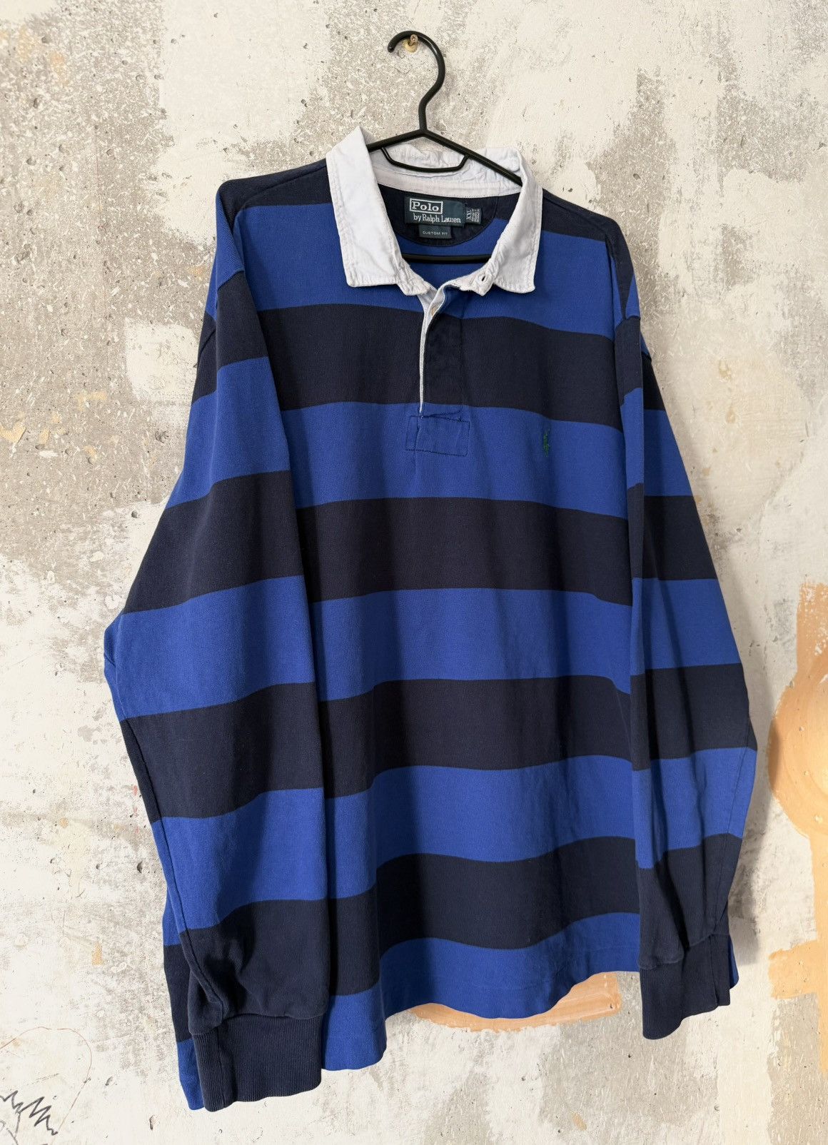 90S Vintage Polo Ralph Lauren Classic Striped Rugby T-Shirt