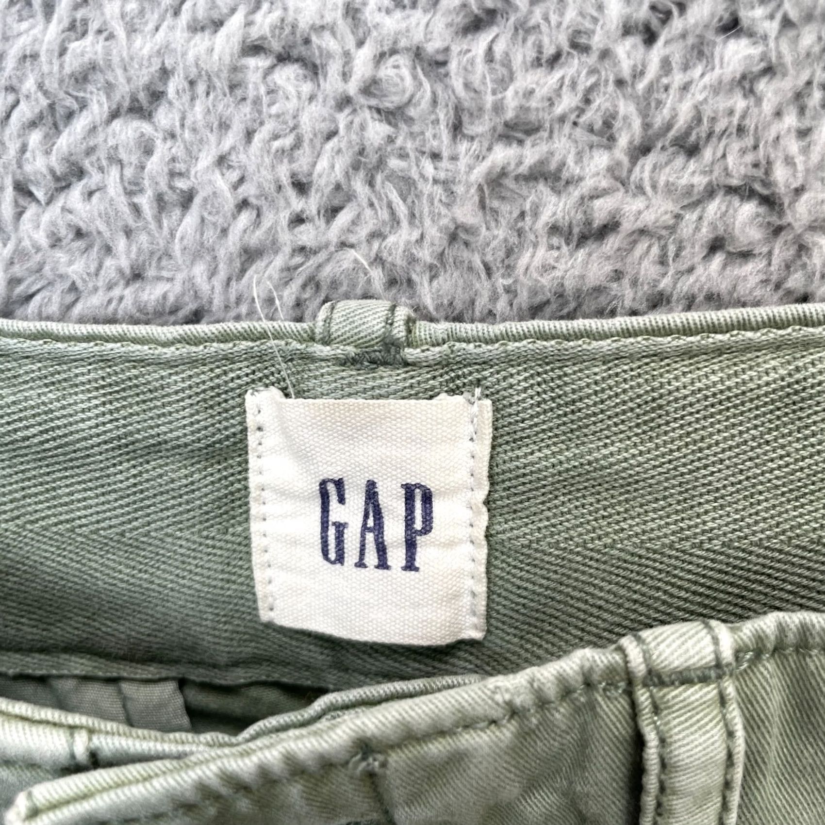Gap Gap Shorts Womens 0 Green Khaki High Rise Stretch Cotton Cuffed Hem Resort Wear Shirt Shorts? Size 25" / US 0 / IT 36 - 4 Thumbnail