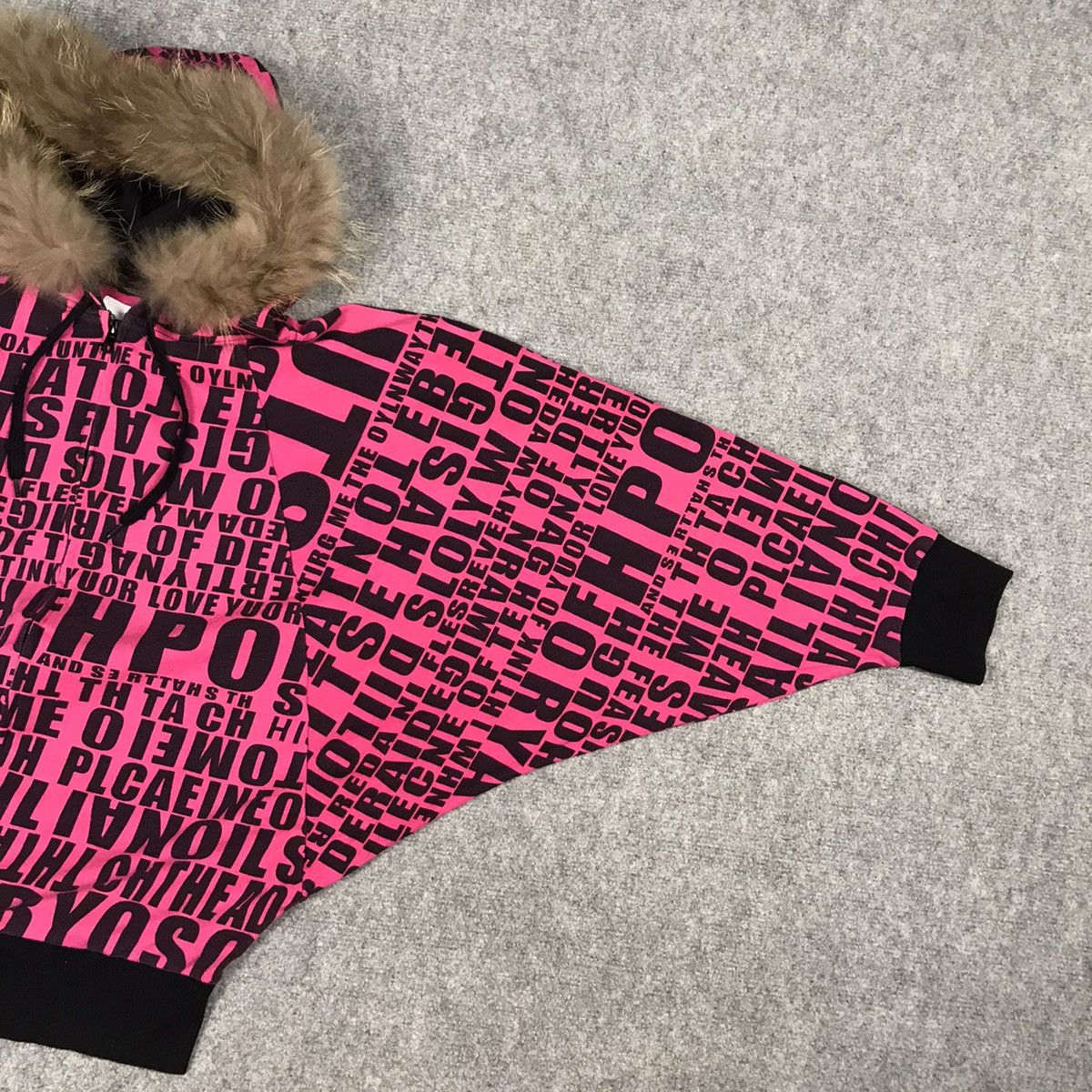 Hysteric Glamour × If Six Was Nine × Le Grande Bleu (L.G.B.) JAPANERS CORNFLAKE FULL DESIGN STYLE PUNK FUR HOODIES JACKET Size US L / EU 52-54 / 3 - 4 Thumbnail