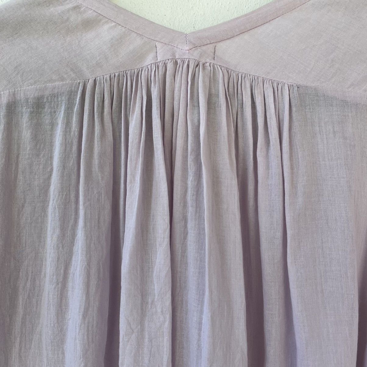Issey Miyake PLANTATION By Issey Miyaki Sheer Cotton Smock blouse Size M / US 6-8 / IT 42-44 - 12 Thumbnail