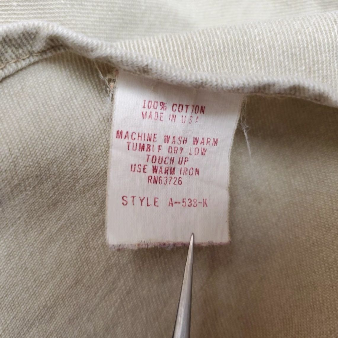 Coldwater Creek VINTAGE Nike Shirt Men L Beige Twill Long Sleeve Eagle Western Native Made in USA Size US L / EU 52-54 / 3 - 6 Thumbnail