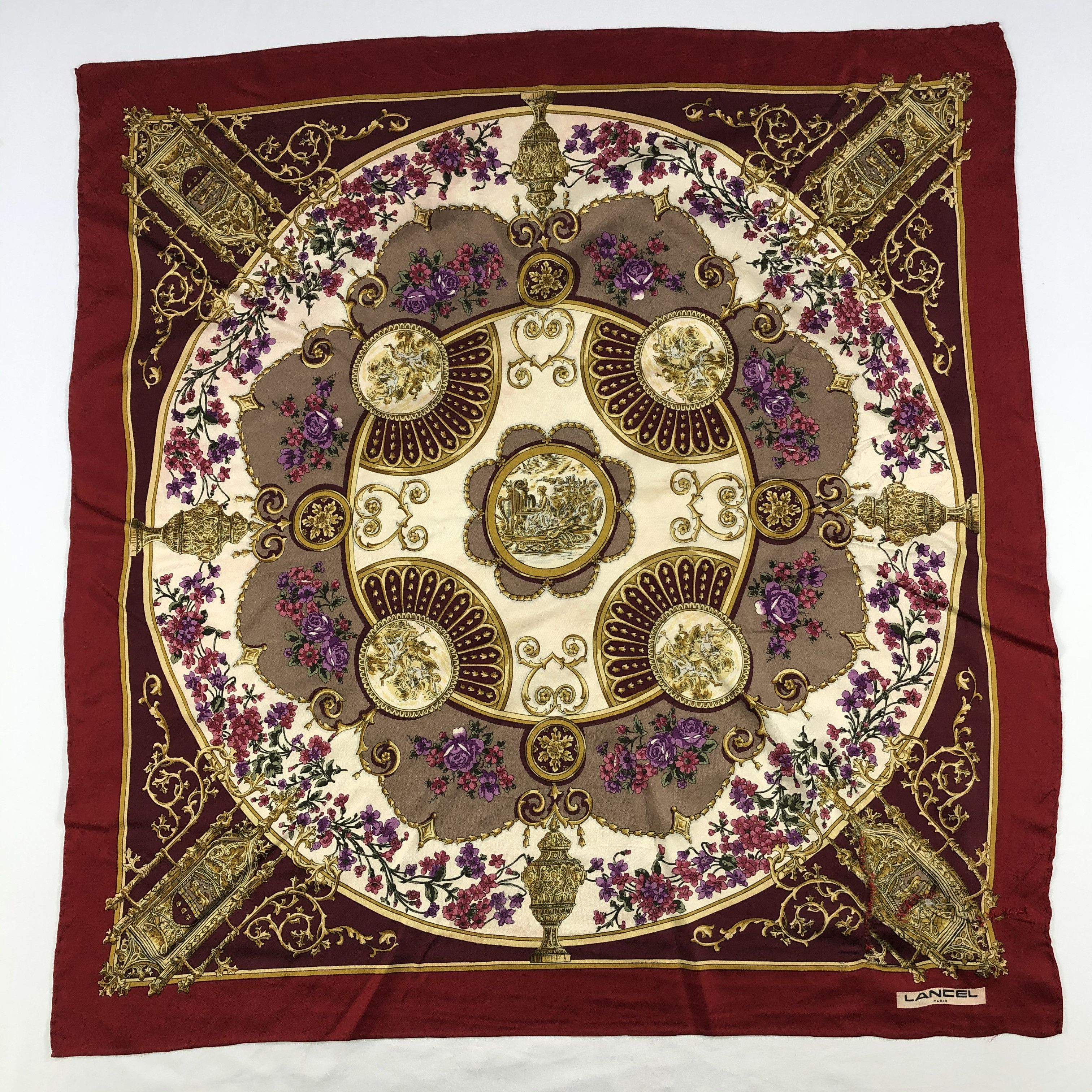 Lancel Vintage Lancel Silk Scarf Size ONE SIZE - 2 Thumbnail