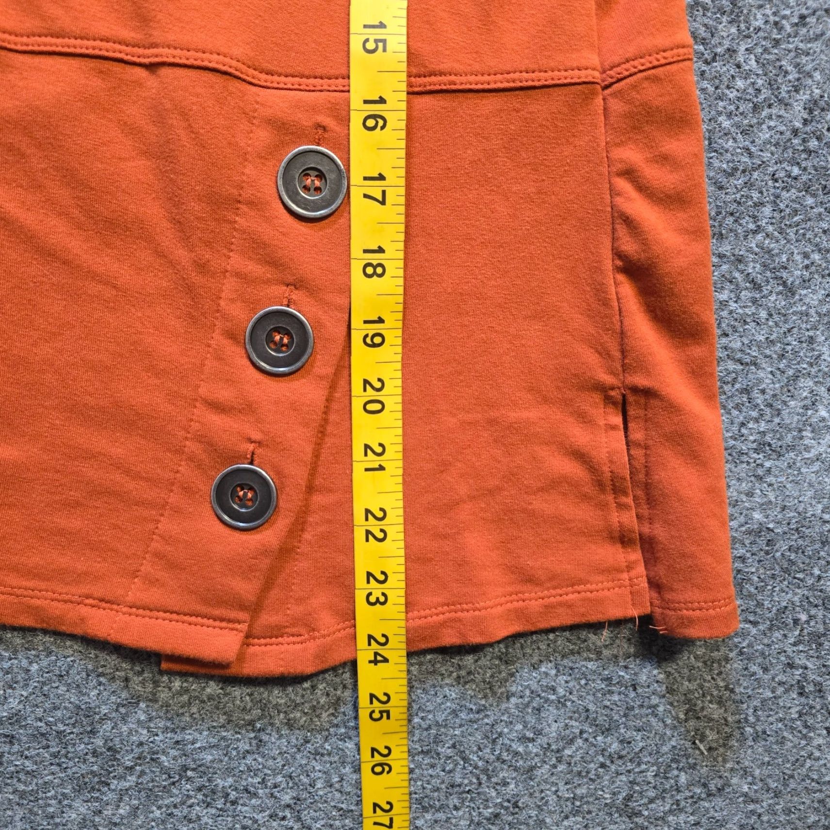 Vintage Ali Miles Top Womens Medium Orange Cowl Neck Stretch Casual Blouse Shirt Knit 3/4 Sleeve Regular Popular Size M / US 6-8 / IT 42-44 - 7 Thumbnail