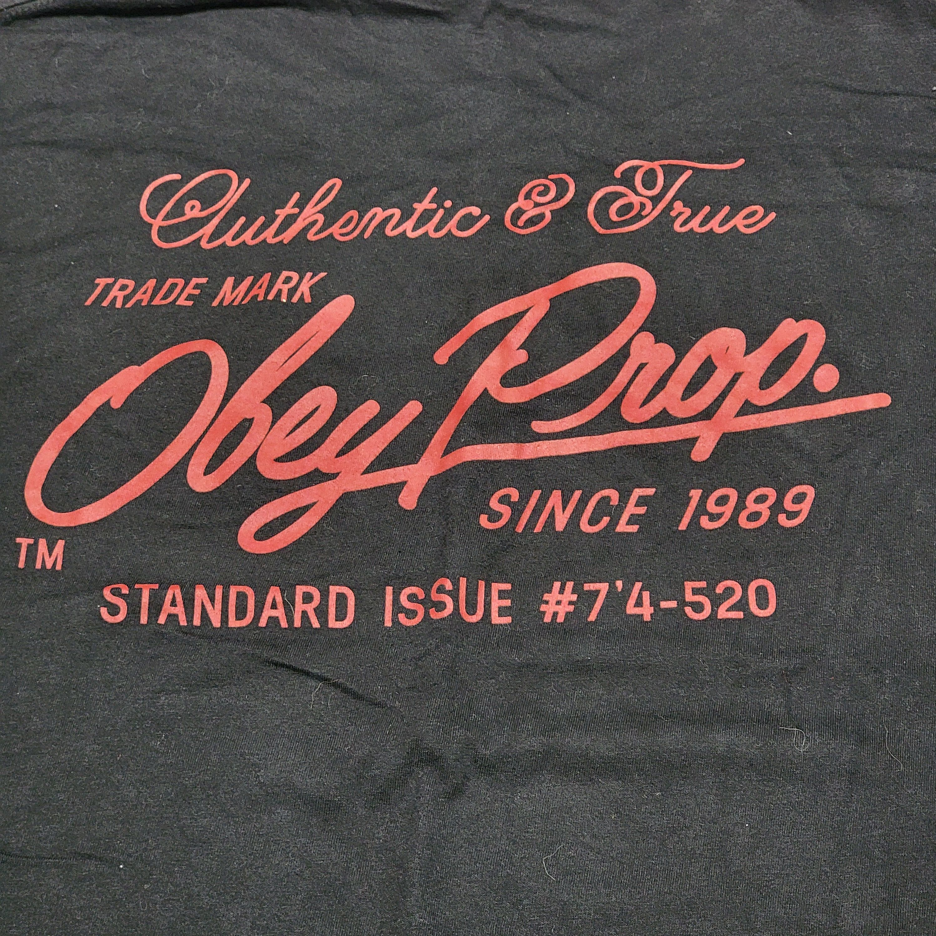 Obey Obey Graphic Trademark SS Black Tee - Size Medium Size US M / EU 48-50 / 2 - 4 Thumbnail