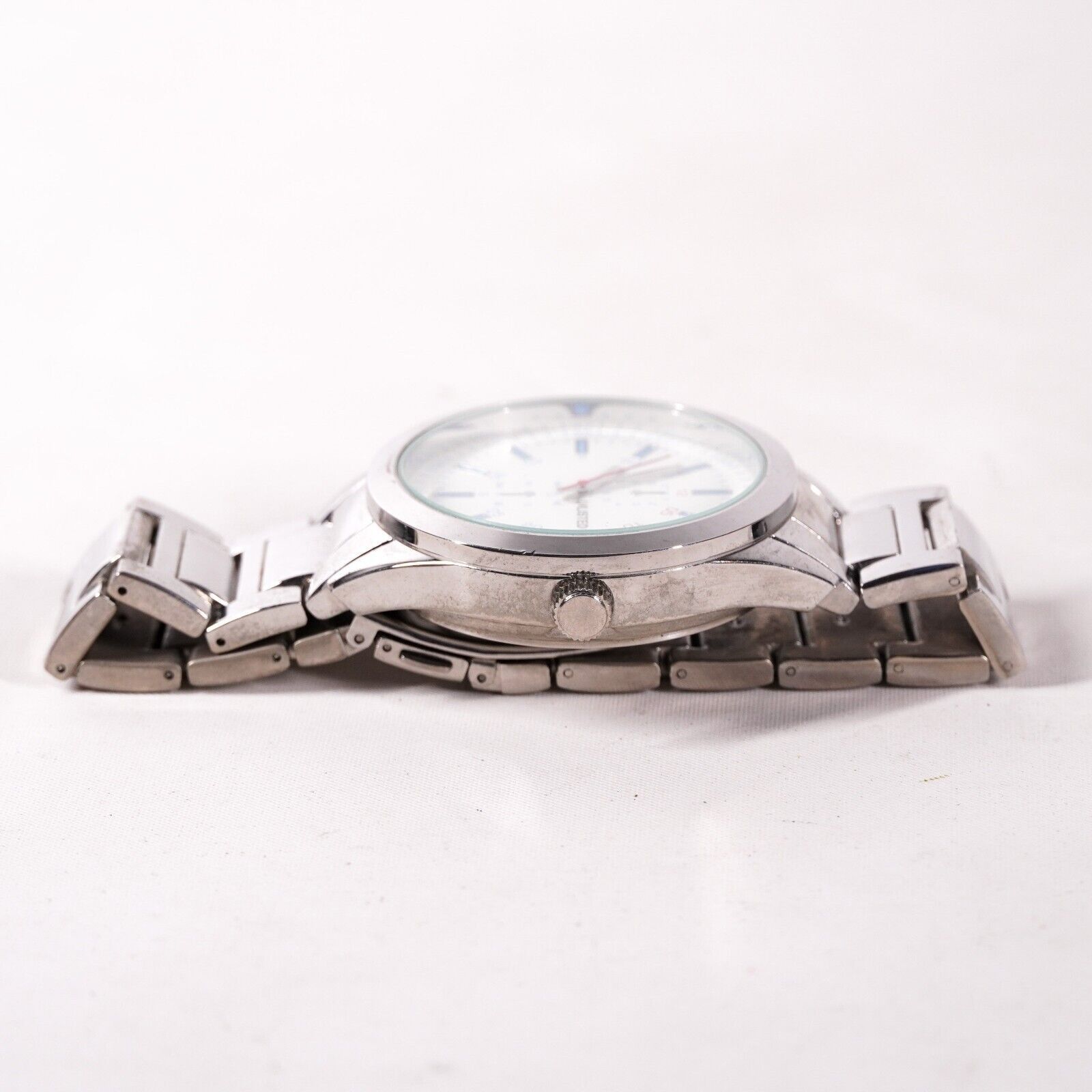 Other 4" Unlisted Stainless Steel SilverWrist Watch Japan Jewelry Size ONE SIZE - 4 Thumbnail
