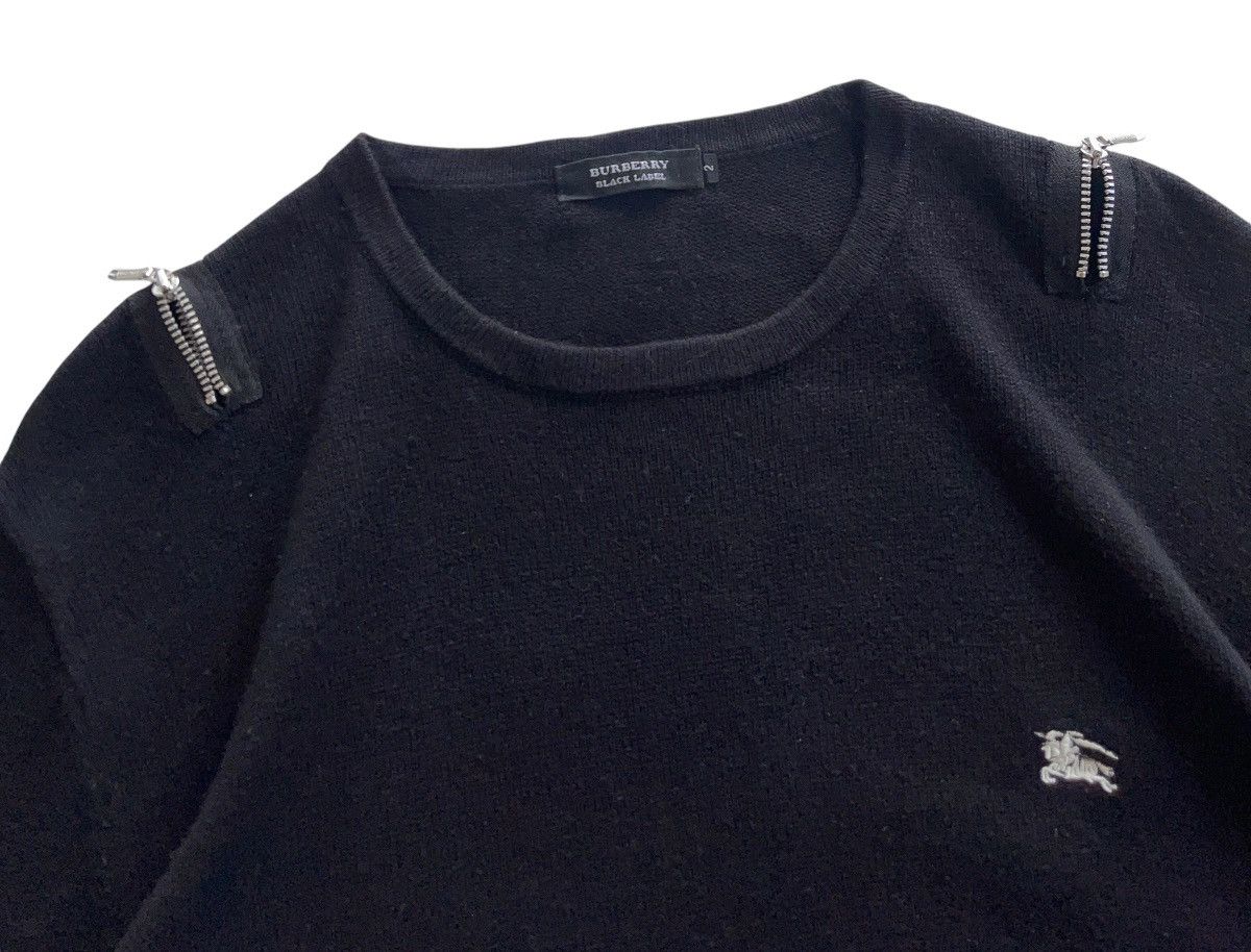 Burberry Black Label Multi-Zip Bondage Cotton Knit Shirt Size US S / EU 44-46 / 1 - 8 Thumbnail