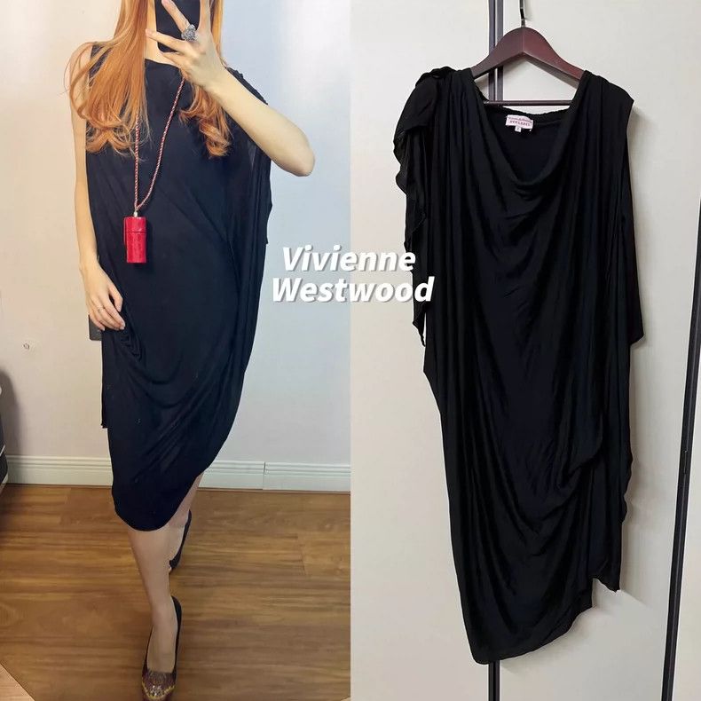 Vivienne Westwood Deconstructed Asymmetrical Goddess Dress