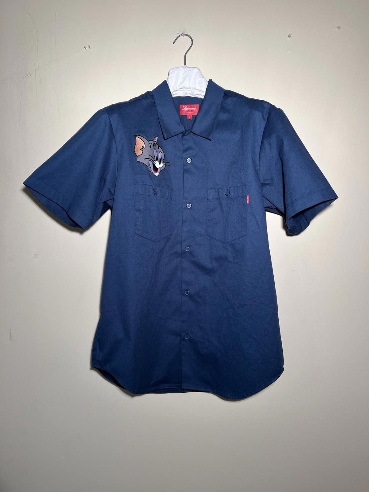 Supreme FW16 SUPREME Tom & Jerry S/S Work Shirt Navy L Size US L / EU 52-54 / 3 - 2 Thumbnail