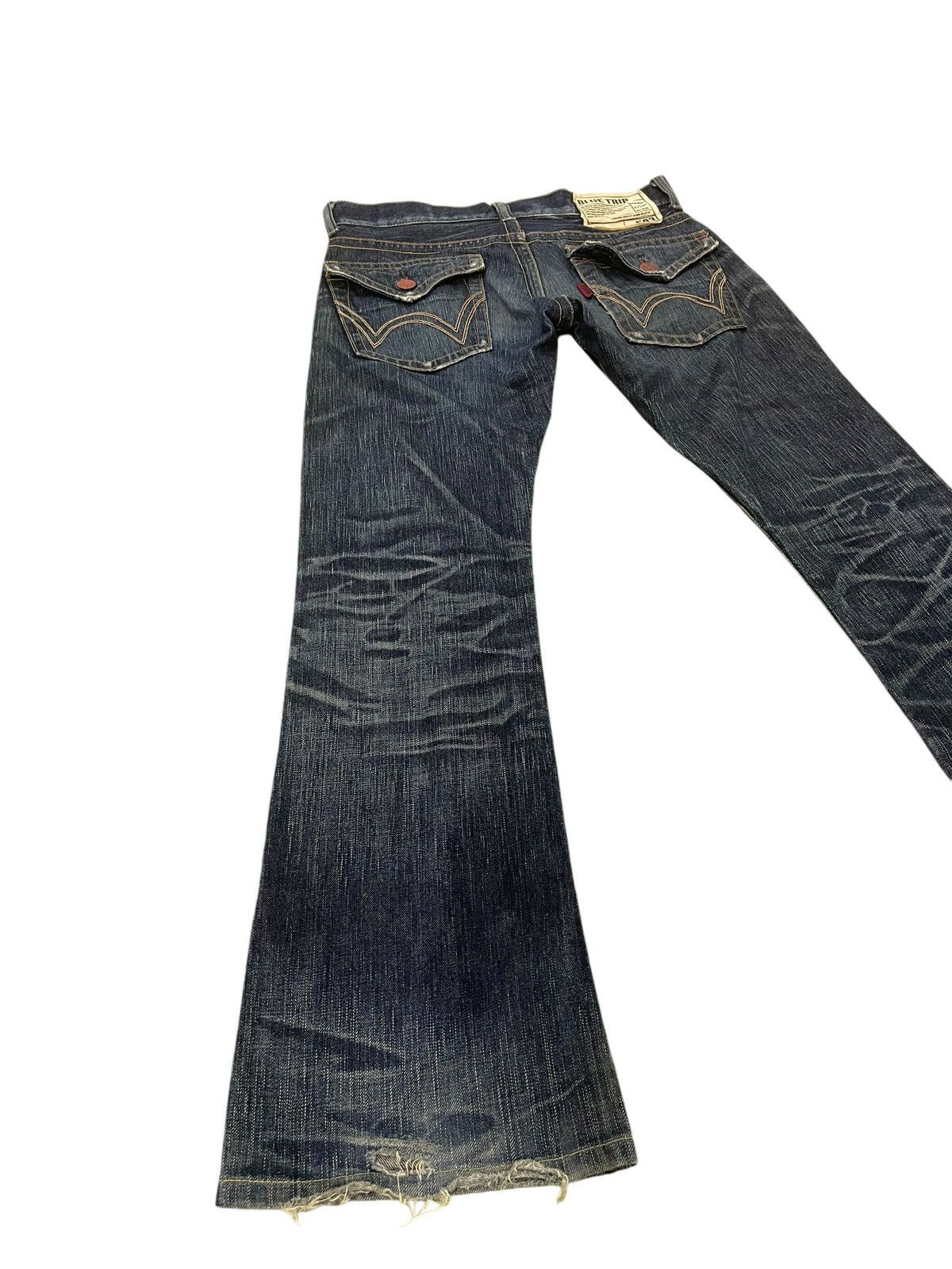 Flare Jeans Edwin Faded Distress Clawmark Boot Cut 3🟦