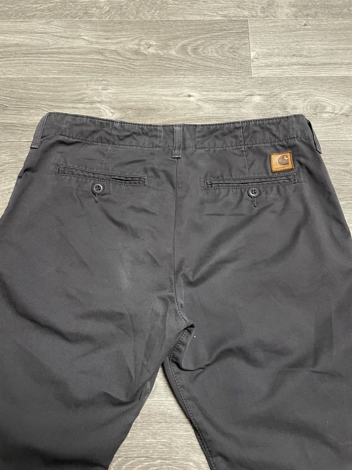 Carhartt Vintage Carhartt Gray Club Pants Leather Logo 32/32 Size US 32 / EU 48 - 13 Thumbnail