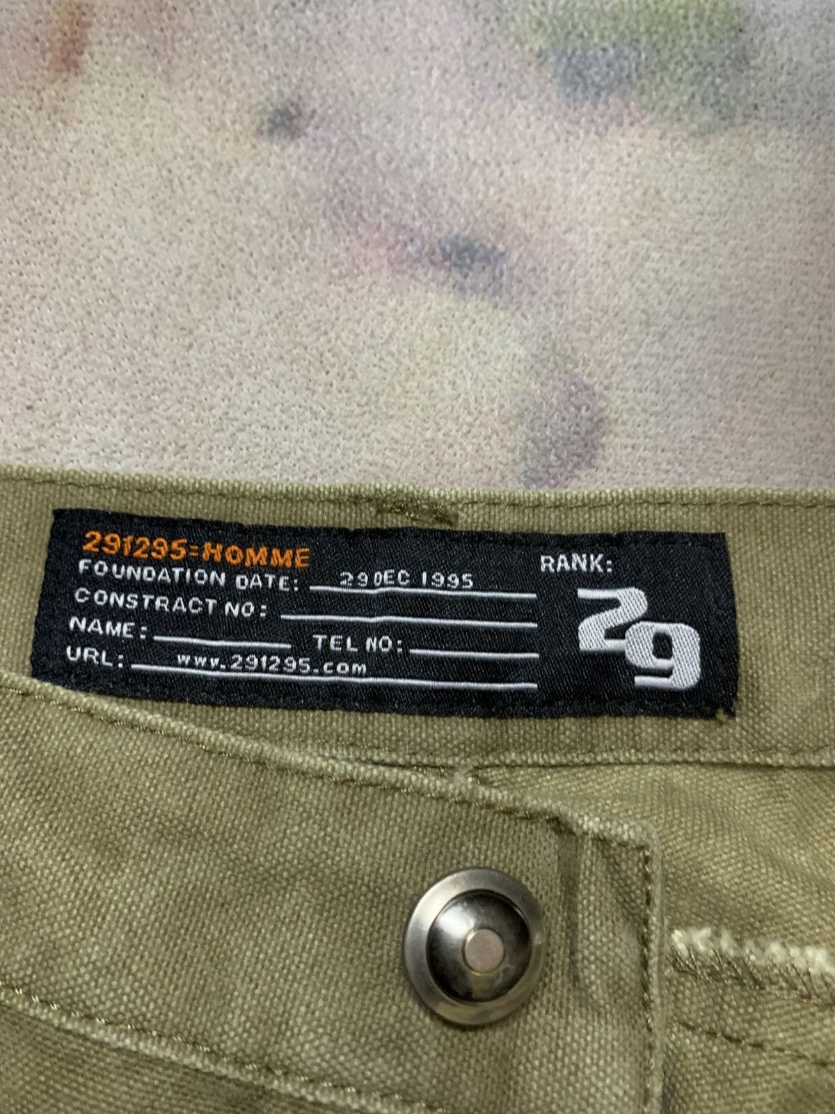 291295=Homme Flare Canvas Cyberpunk Gimmick Pants Size US 30 / EU 46 - 7 Thumbnail