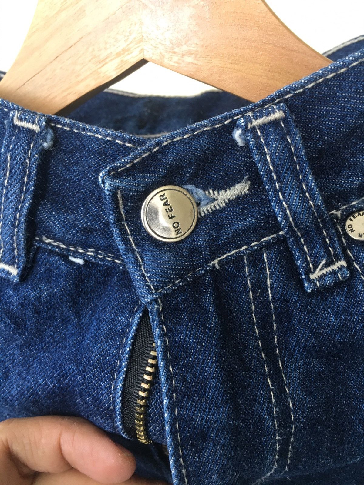 No Fear No Fear Worker Denim Embroidered Size US 28 / EU 44 - 11 Thumbnail