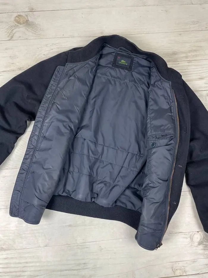 Lacoste Vintage Lacoste Wool Bomber Jacket Size US L / EU 52-54 / 3 - 7 Thumbnail