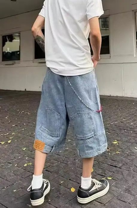 Japanese Brand Ichiko x Miyo Inverted Denim Style Baggy Hip Hop Party Size US 31 - 1 Thumbnail