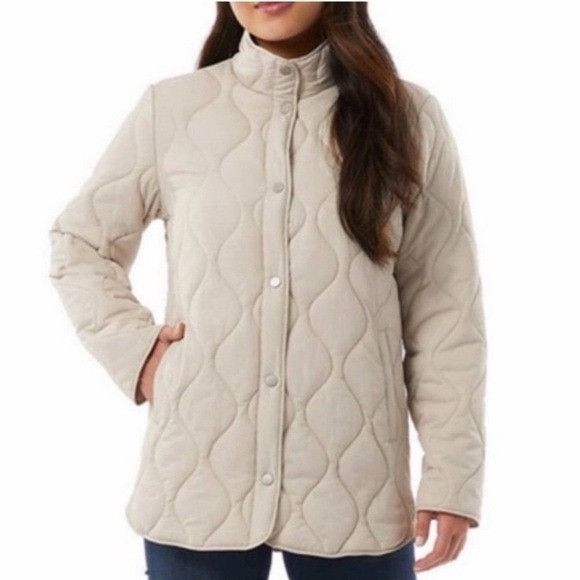 Other NWT 32 DEGREE HEAT QUILTED WHITE PUFFER JACKET SZ LARGE L Size L / US 10 / IT 46 - 1 Thumbnail