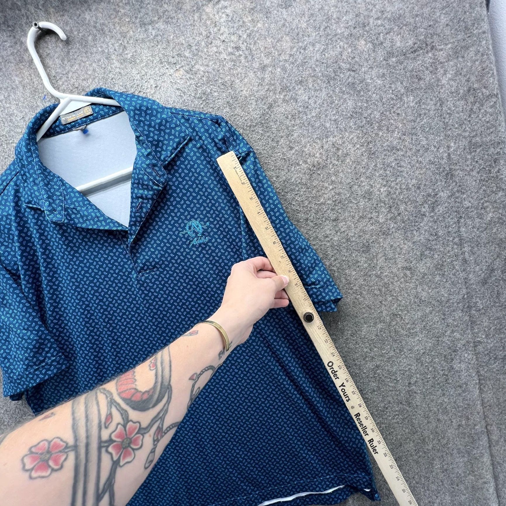 Peter Millar Peter Millar Summer Comfort Polo Shirt Mens M Blue Paisley Golf Casual Shirt Size US M / EU 48-50 / 2 - 4 Thumbnail