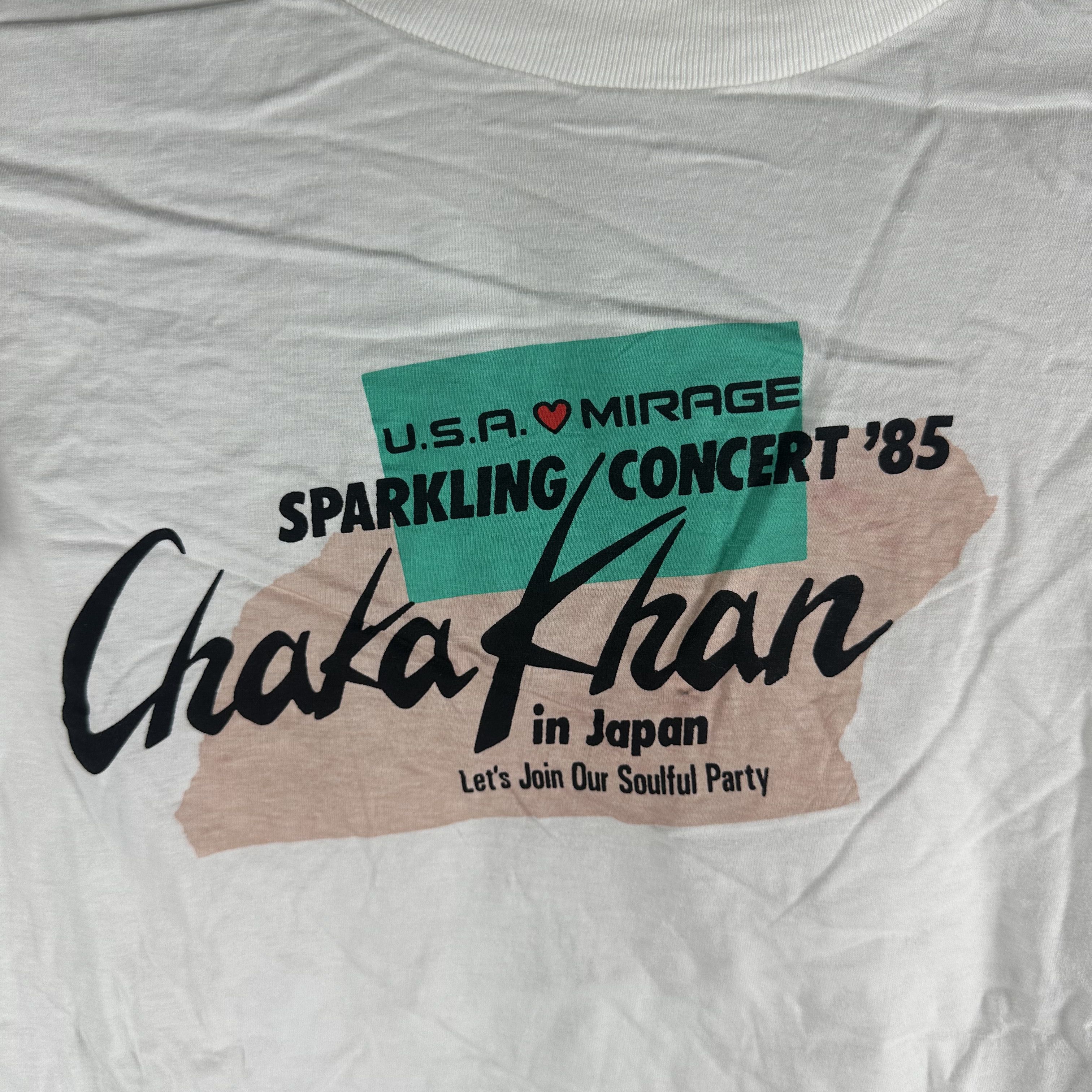 Vintage ​1985 Chaka Khan Soulful Party Japan Concert Promo​ T-shirt Size US L / EU 52-54 / 3 - 2 Thumbnail