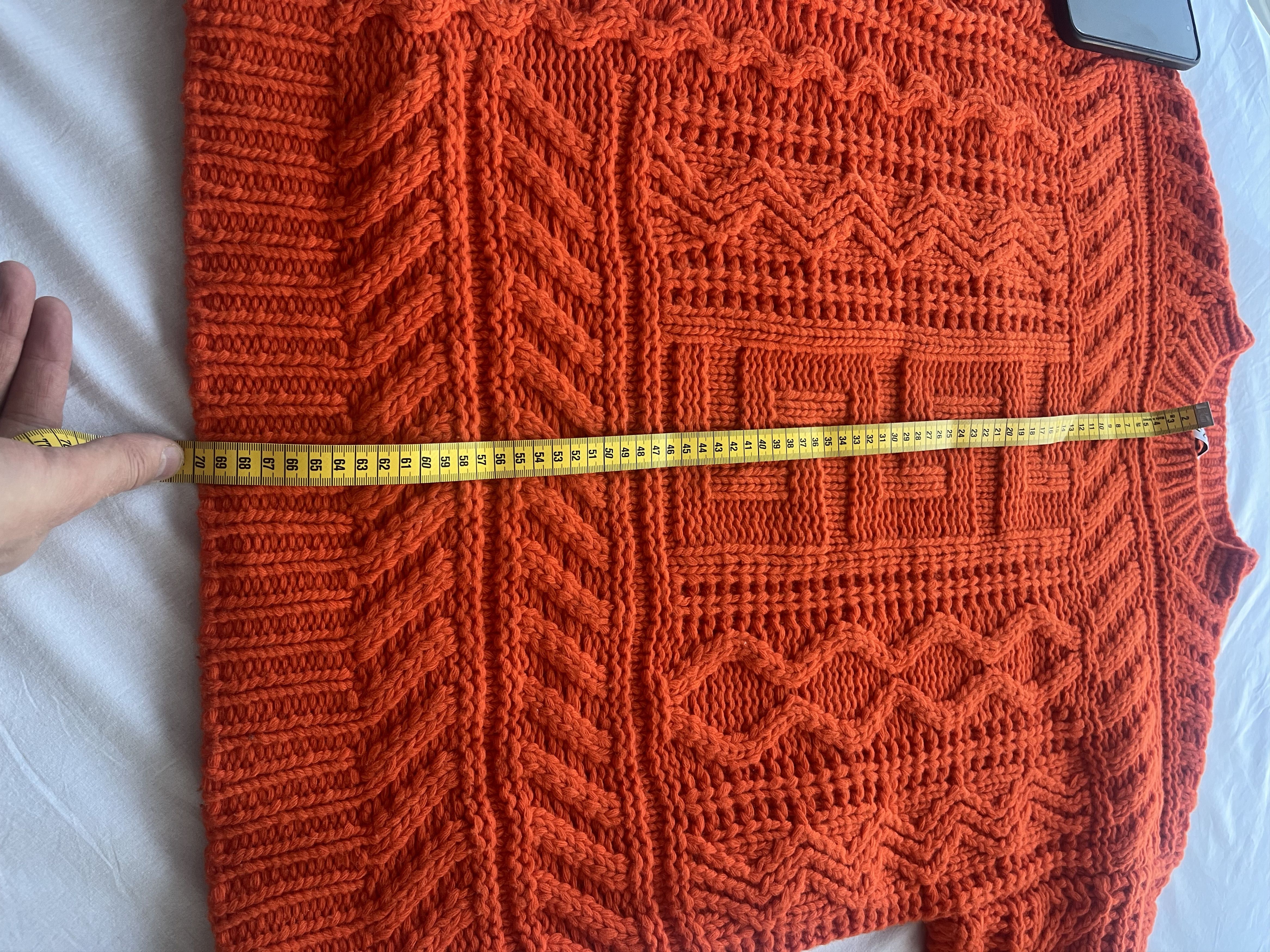 Etudes ETUDES chunky ribbed sweater in orange size s/m Size US S / EU 44-46 / 1 - 8 Thumbnail
