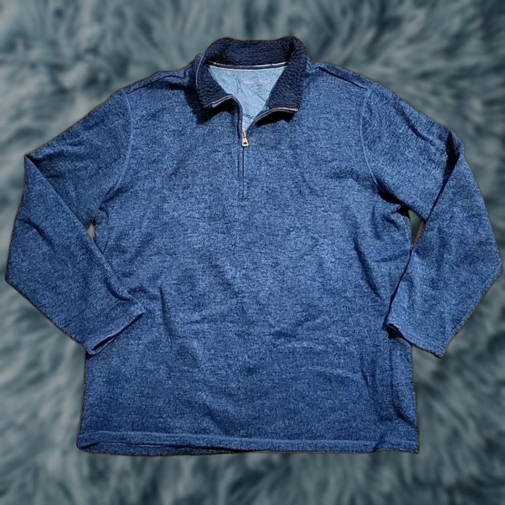 Weatherproof VINTAGE Weatherproof Pullover 1/4 Zip LS Blue 3XL Big & Tall Mens Outdoor Outdoor Weatherproof Vintage Quarter Zip Size US XXL / EU 58 / 5 - 1 Thumbnail