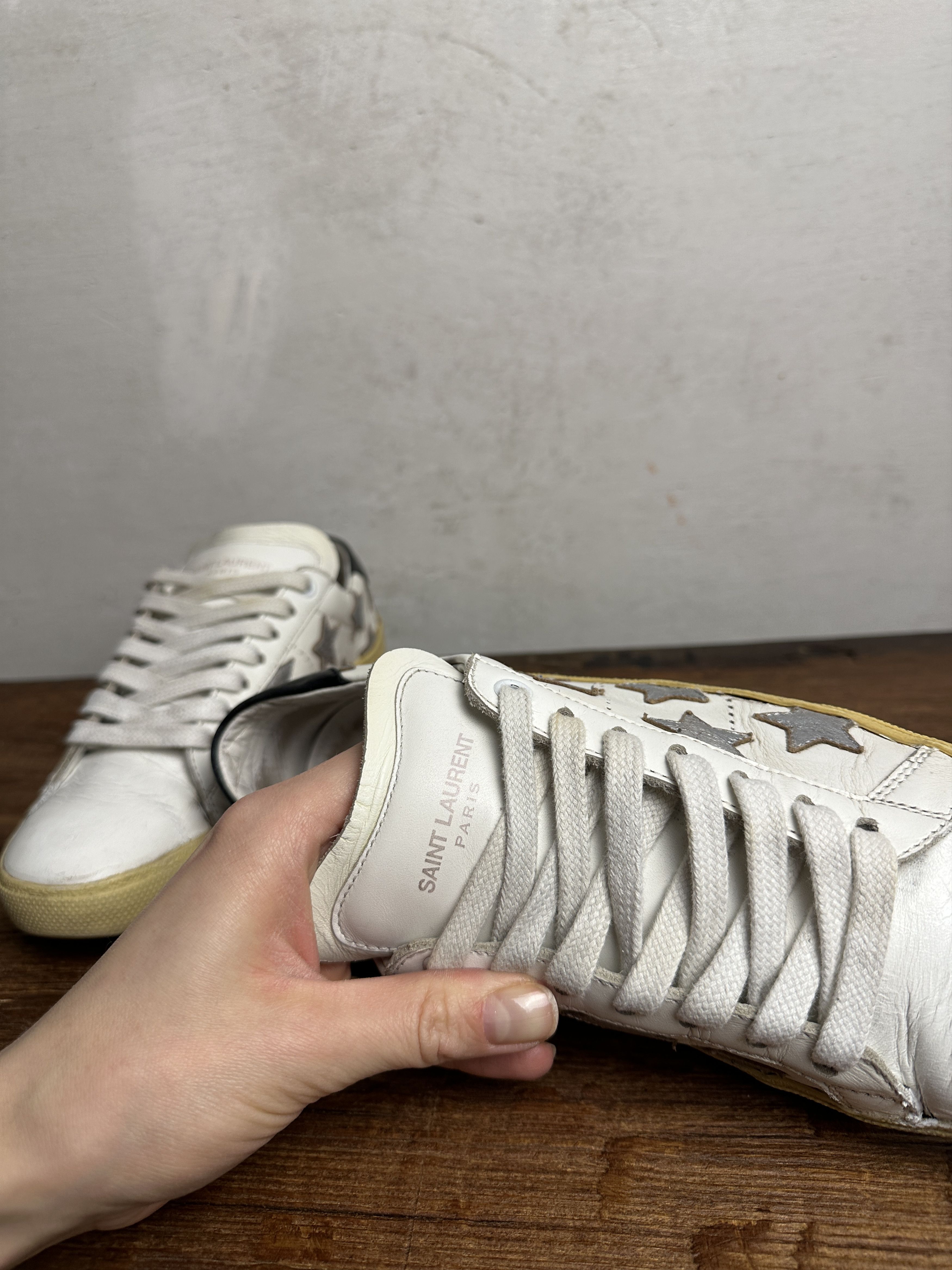 Saint Laurent Paris Saint Laurent Paris Star Court Classic California Sneakers Size US 8 / IT 38 - 6 Thumbnail