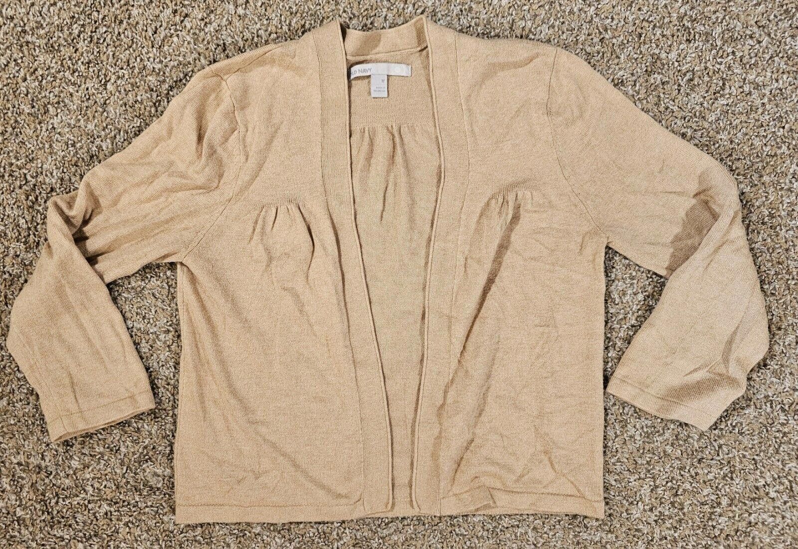 Old Navy Old Navy Womens Medium Cardigan Sweater Neutral Beige Tan Size M / US 6-8 / IT 42-44 - 1 Thumbnail