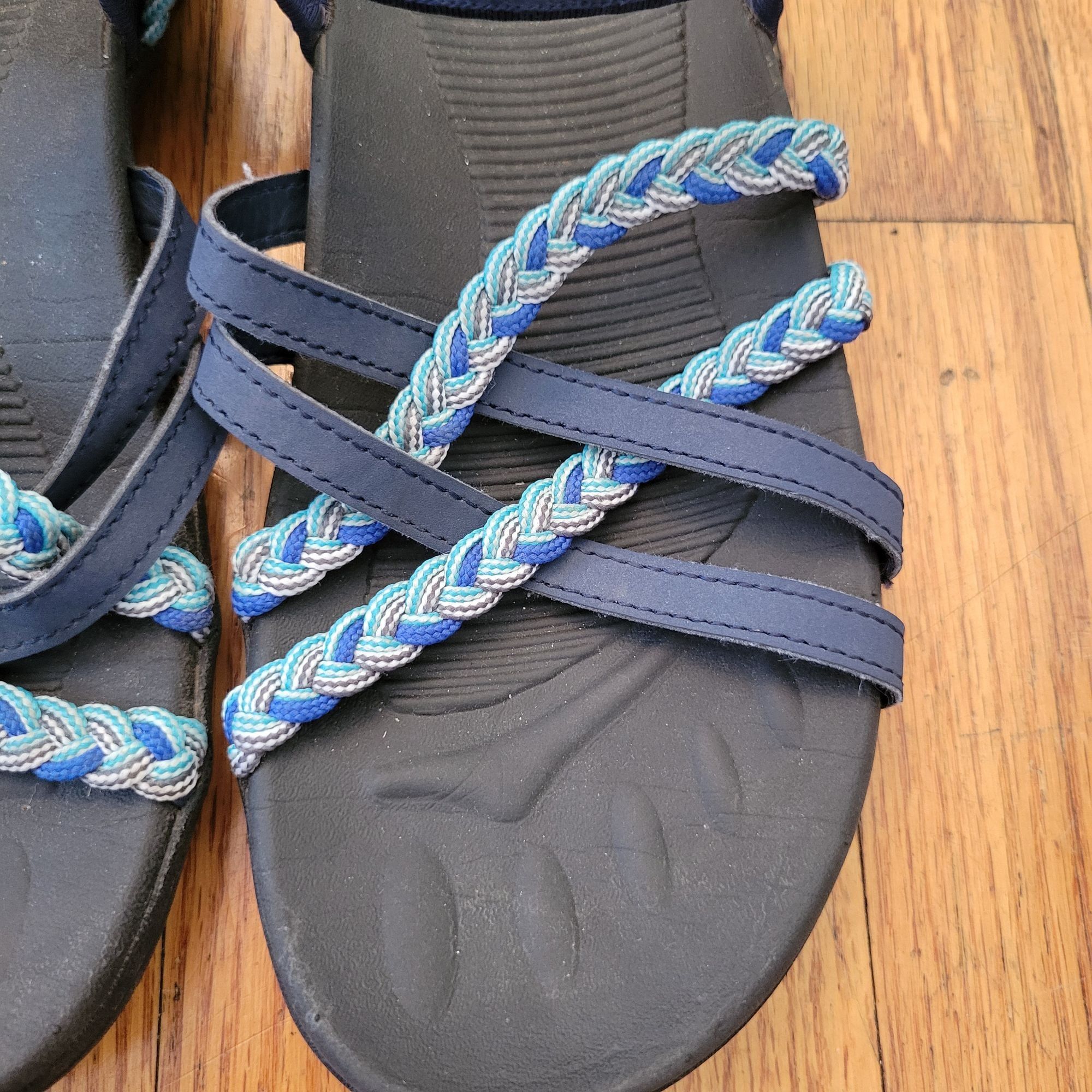 Other Duinn Blue Braided Strap Sandals 40 Hiking Walking Outdoors Size US 10 / IT 40 - 5 Thumbnail