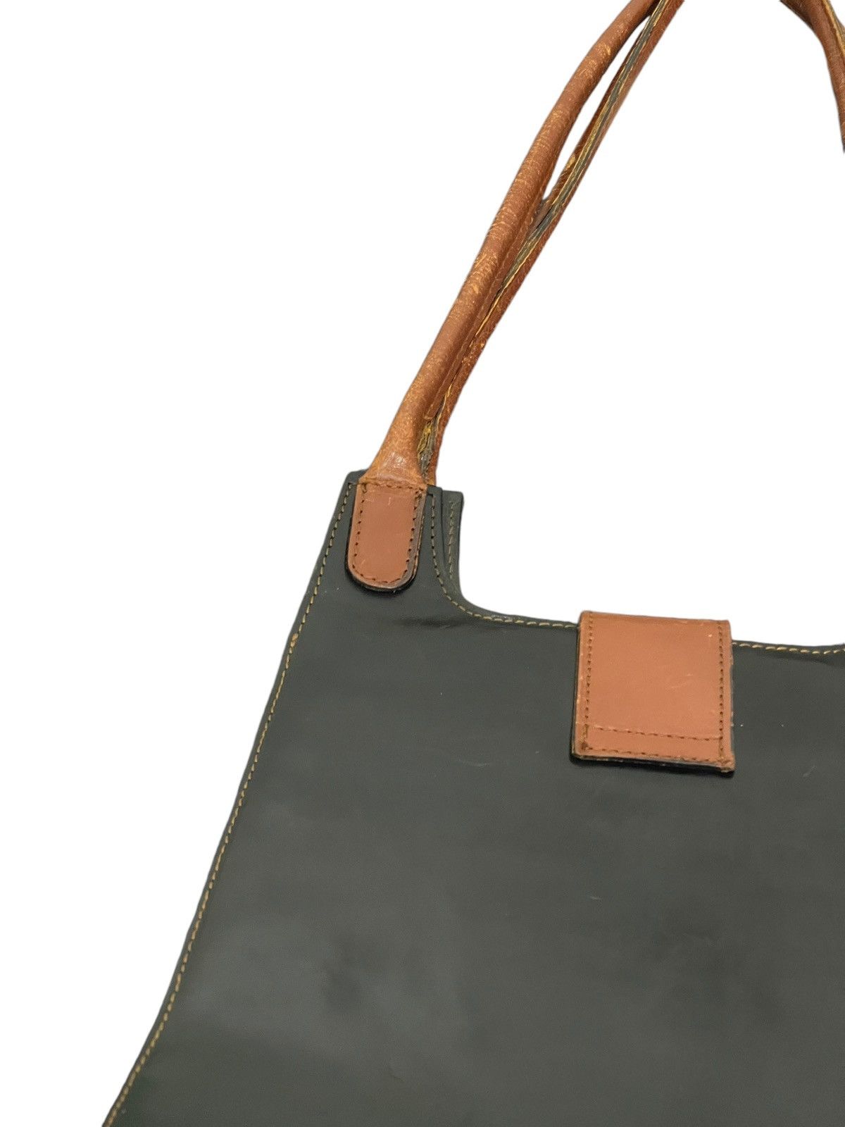 Genuine Leather Full Leather Vtg L’ Artigiano Italy Tote Shoulder Bag 9🟩 Size ONE SIZE - 17 Thumbnail