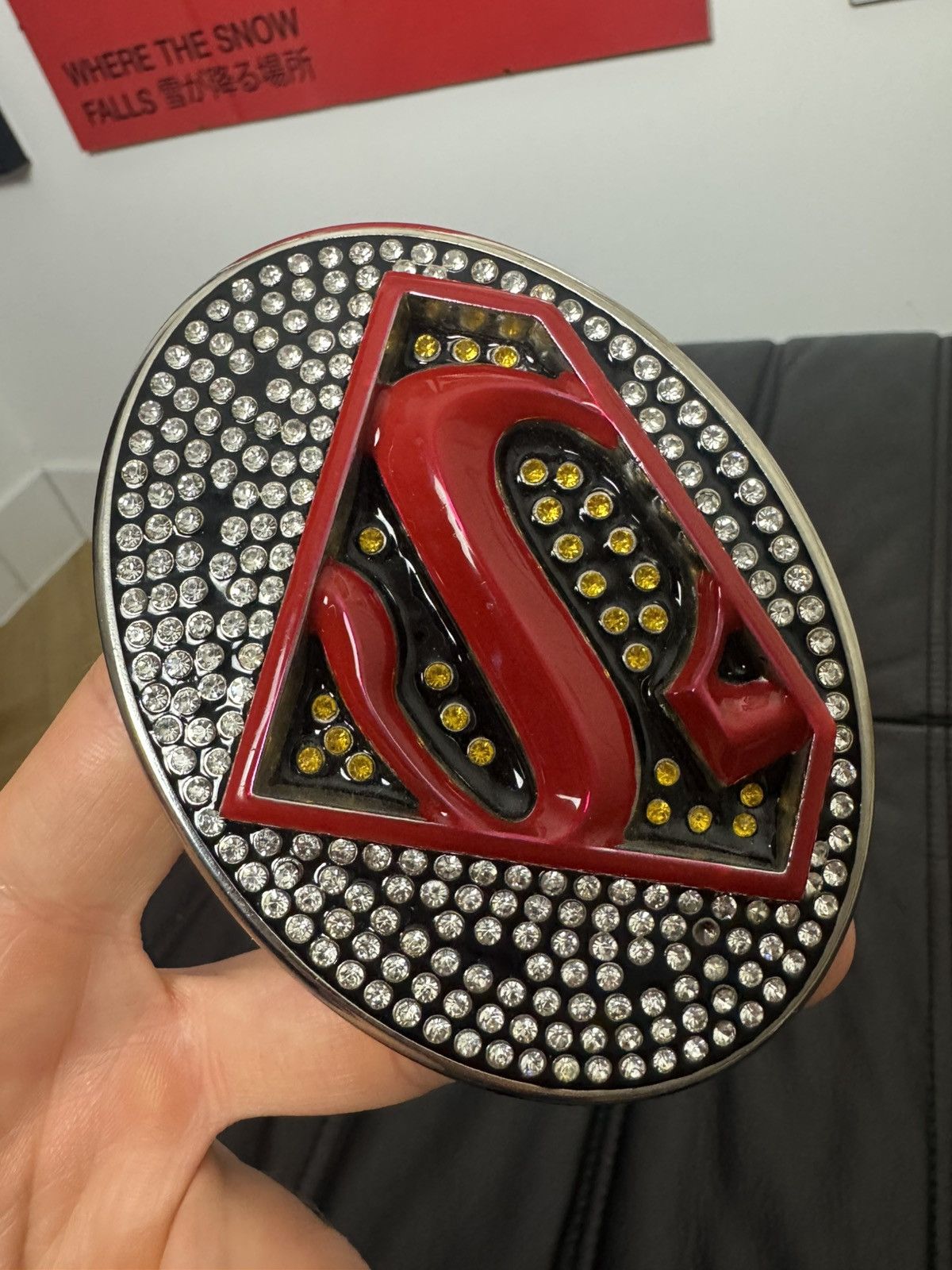 Vintage Vintage Y2k Superman Big Buckle Belt Hero Drip AvantGarde Size ONE SIZE - 2 Thumbnail
