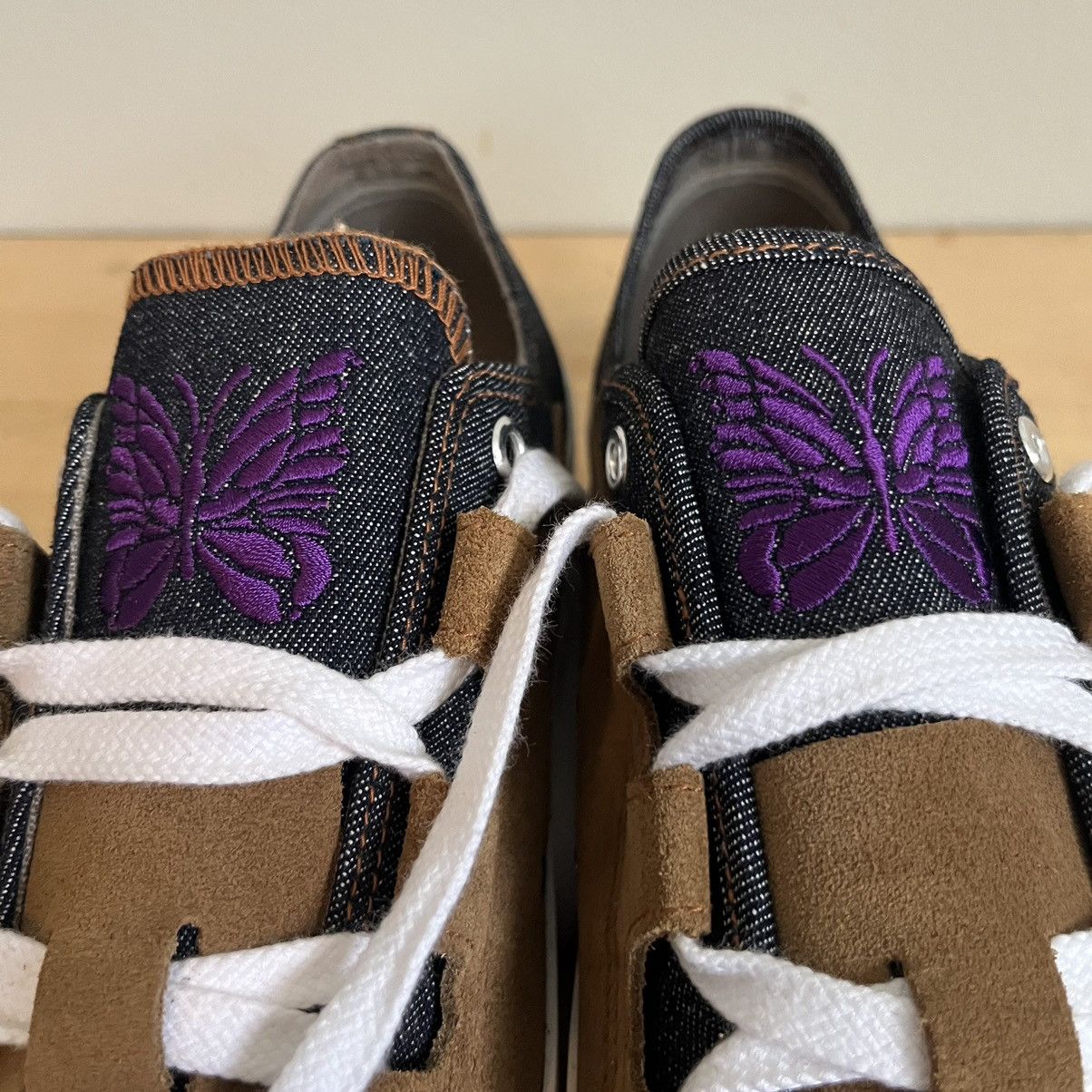 Needles SS22 9 oz. Denim Suede Ghillie Sneaker Size US 8.5 / EU 41-42 - 9 Thumbnail
