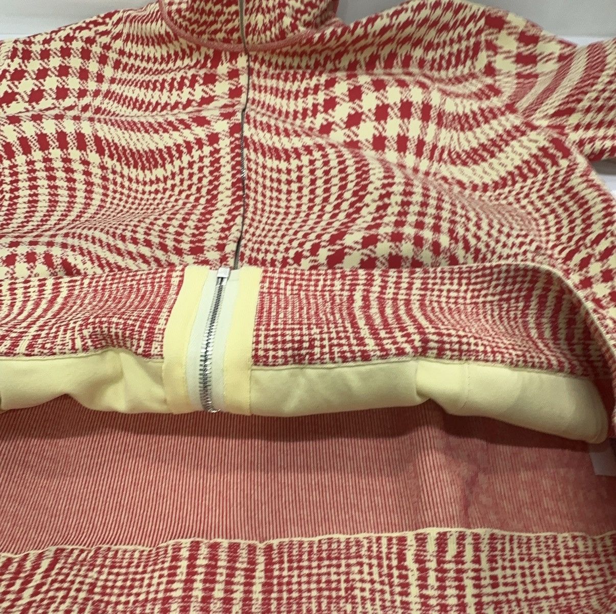 Burberry Burberry Warped Houndstooth Nylon Blend Track Jacket. Size US L / EU 52-54 / 3 - 6 Thumbnail