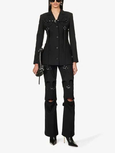 Off-White o1y1125 Blazer in Black Size S / US 4 / IT 40 - 5 Thumbnail