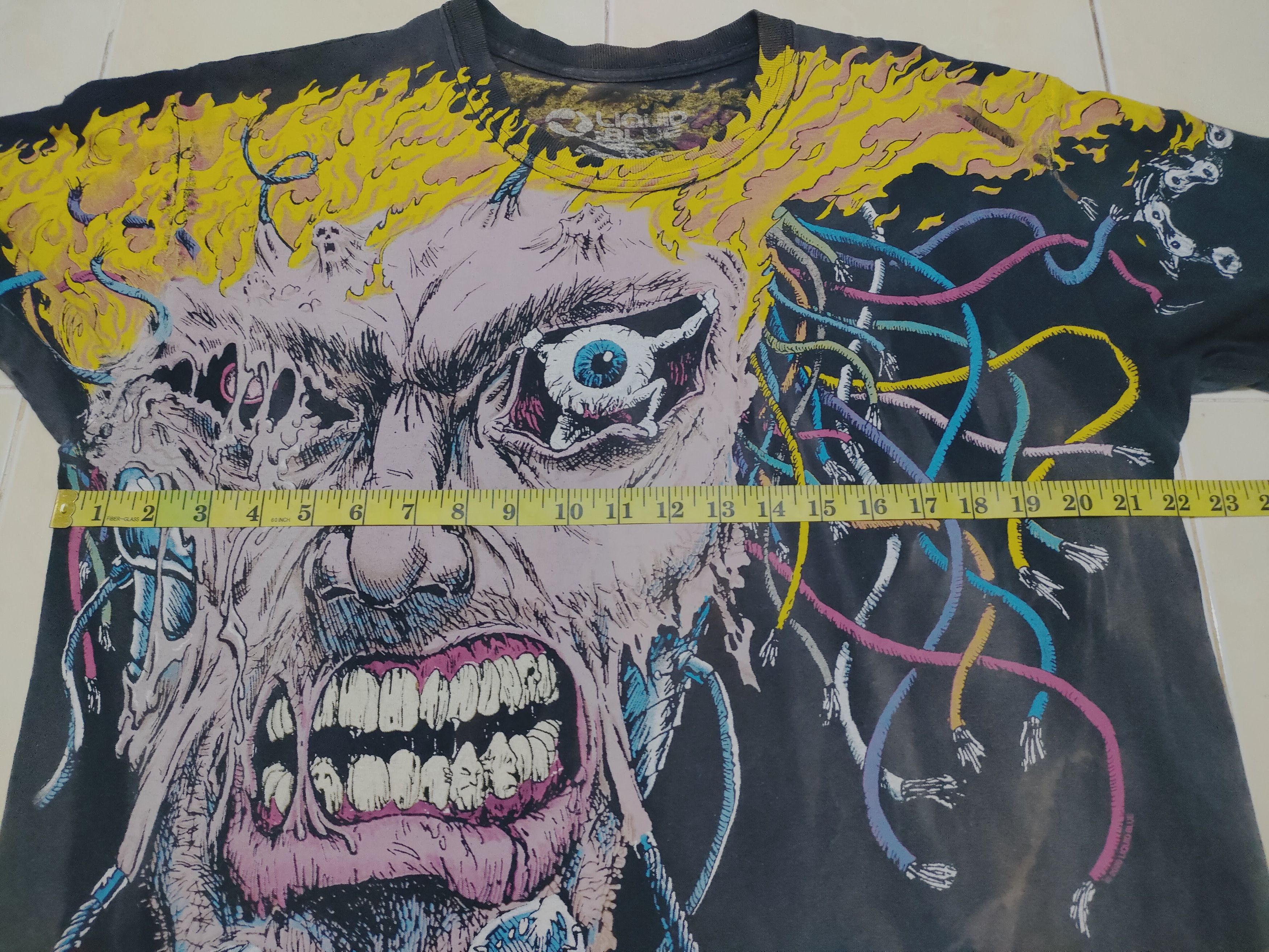 Liquid Blue × Vintage Liquid Blue Nice Faded Marvel AOP Tee Size US L / EU 52-54 / 3 - 5 Thumbnail