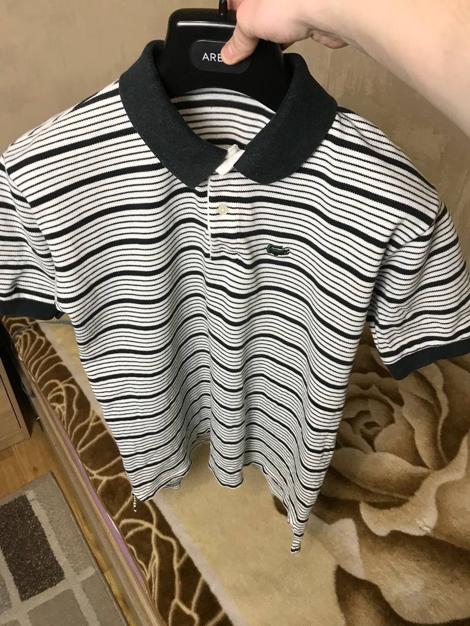 Lacoste 🔥 90s RARE Lacoste x Izod Vintage Striped Polo T Shirt USA Size US L / EU 52-54 / 3 - 5 Thumbnail