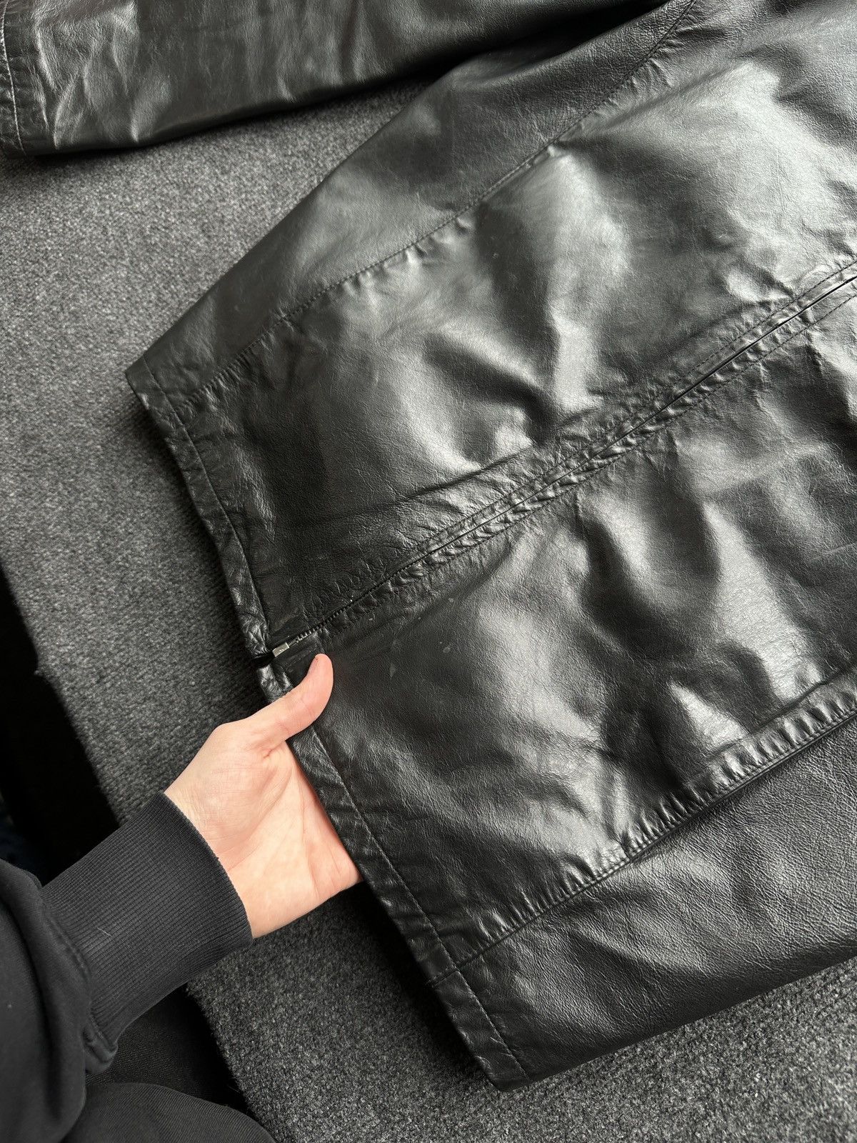 United Colors Of Benetton LUXURY MAFIA 🚨 BENETTON MEN LEATHER JACKET OLD MONEY MEN Size US M / EU 48-50 / 2 - 4 Thumbnail