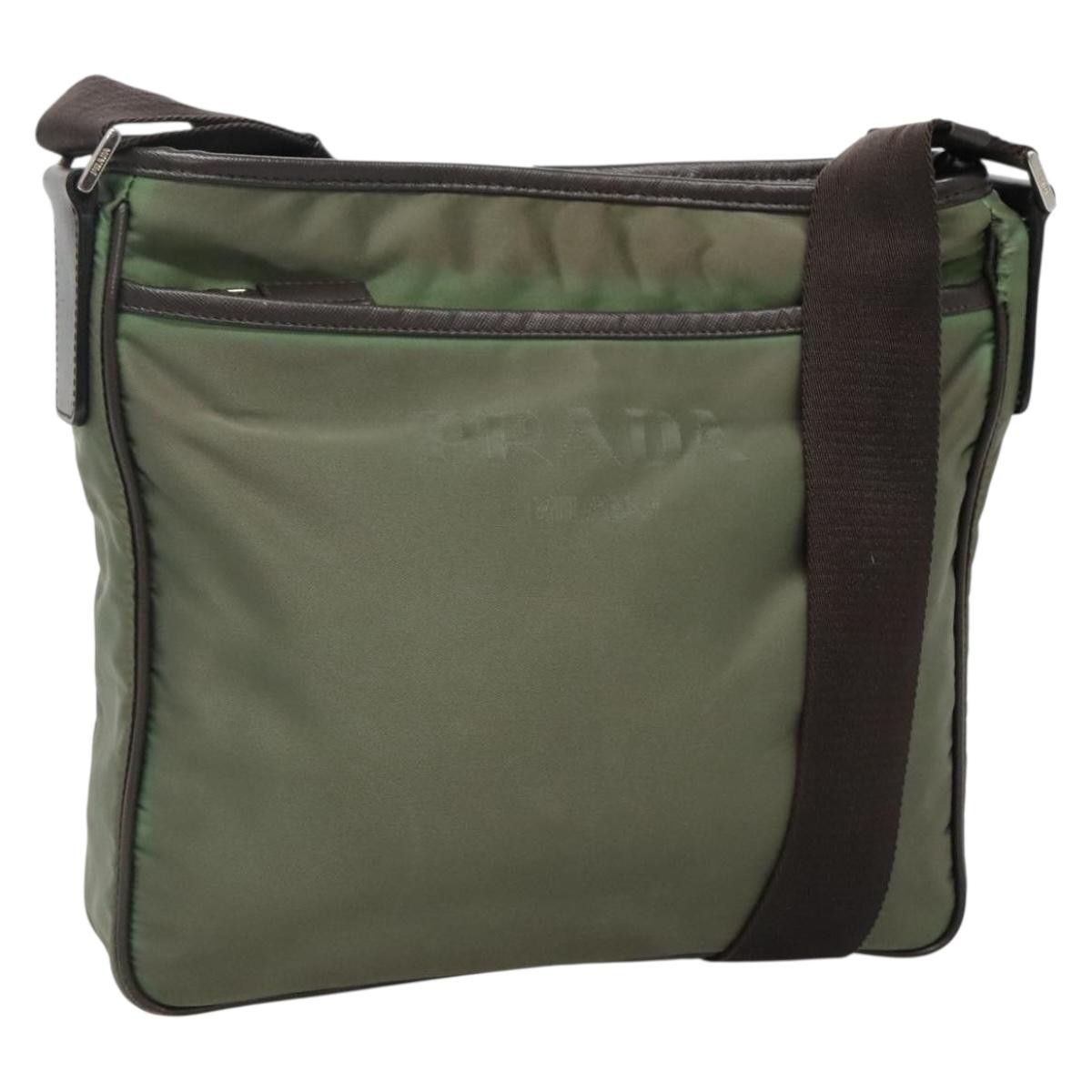 Prada PRADA Shoulder Bag Nylon Khaki Silver Size ONE SIZE - 1 Thumbnail