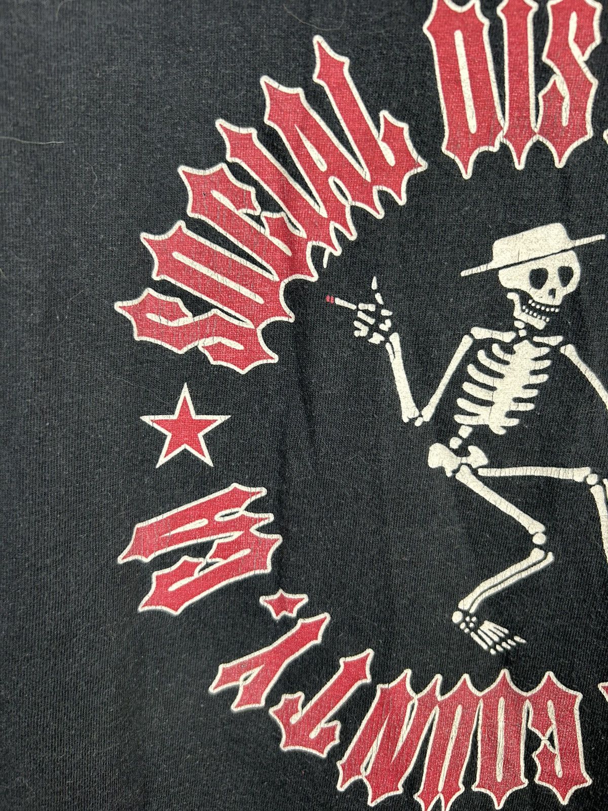 Band Tees × Giant × Vintage Vintage 90s Social Distortion Band Skeleton Graphic Tee Size US XL / EU 56 / 4 - 9 Thumbnail