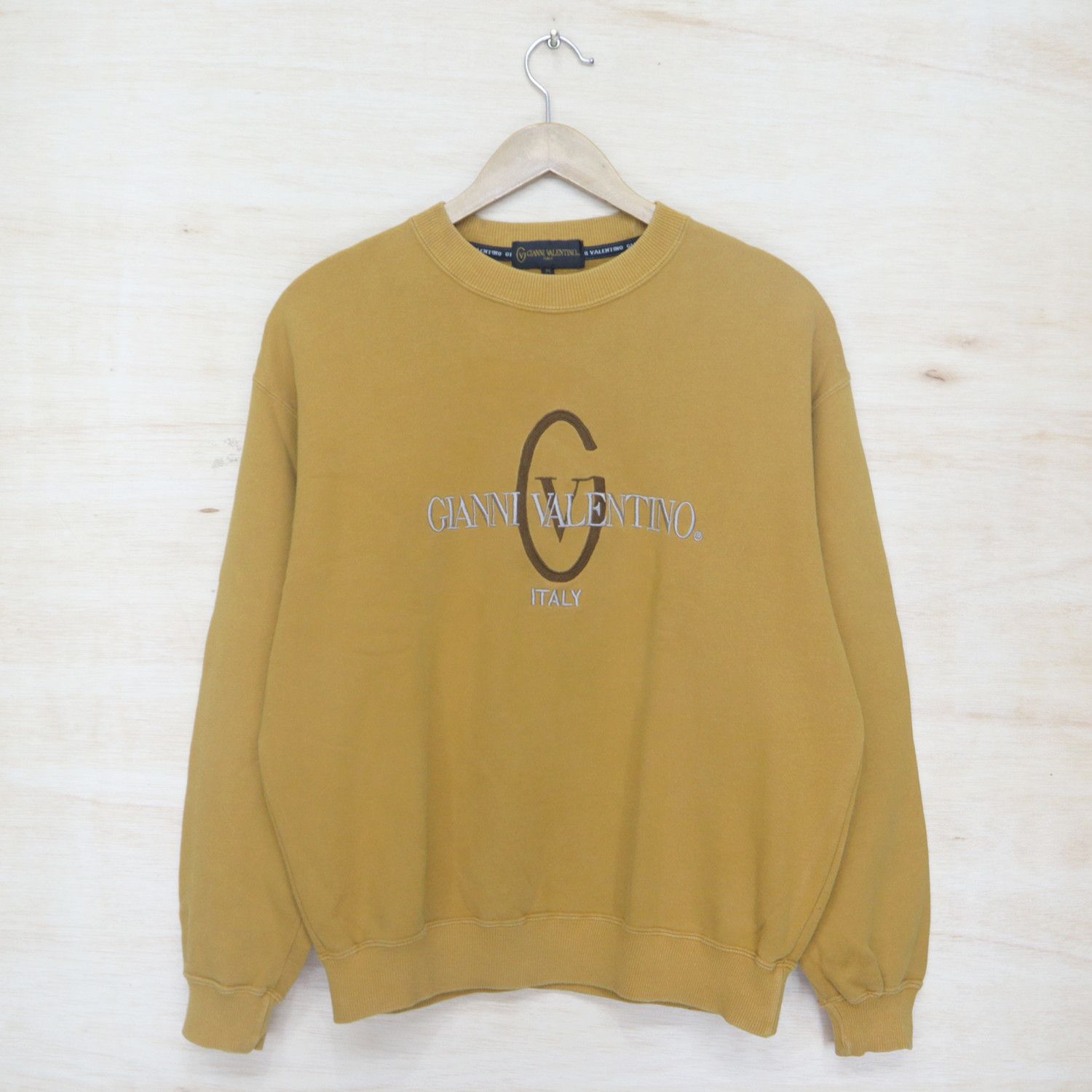 Vintage 90’s Gianni Valentino Crewneck Sweatshirt Gianni Valentino Sweater Gianni Valentino Big Logo Printed offers Sweatshirt Size M