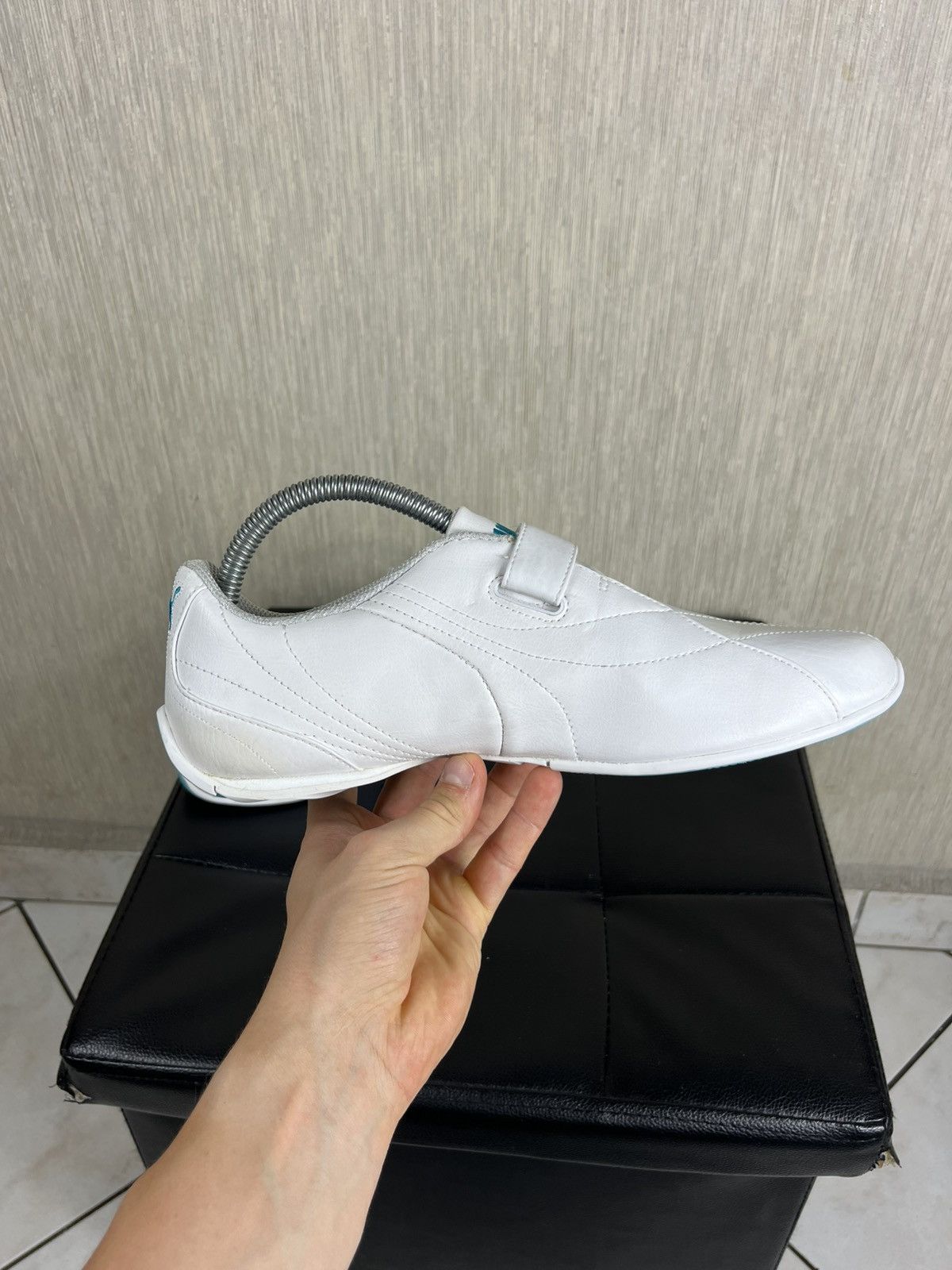 Puma × Vintage Vintage Puma y2k leather velcro shoes low sneakers speed cat Size US 8.5 / EU 41-42 - 9 Thumbnail