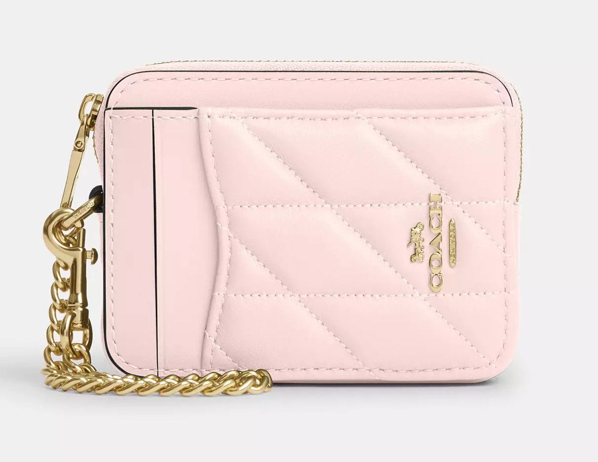 Coach NWT Coach Zip Card Case With Quilting CZ467 Size ONE SIZE - 3 Thumbnail