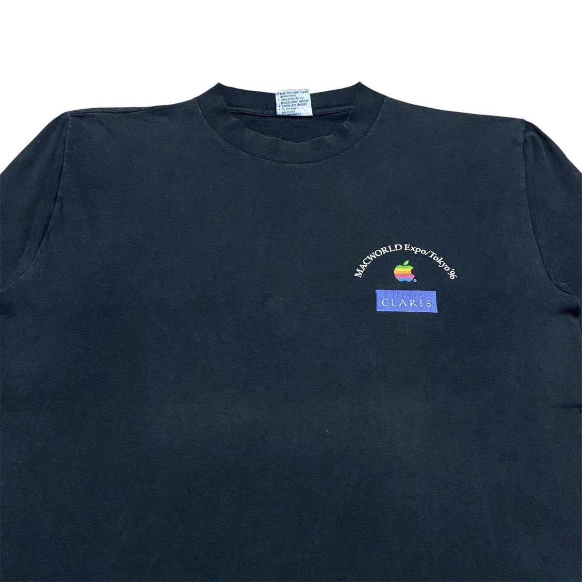 Apple Rare‼️🔥Vintage Distress Apple PC Backhit Long Sleeve T-Shirt Size US M / EU 48-50 / 2 - 3 Thumbnail