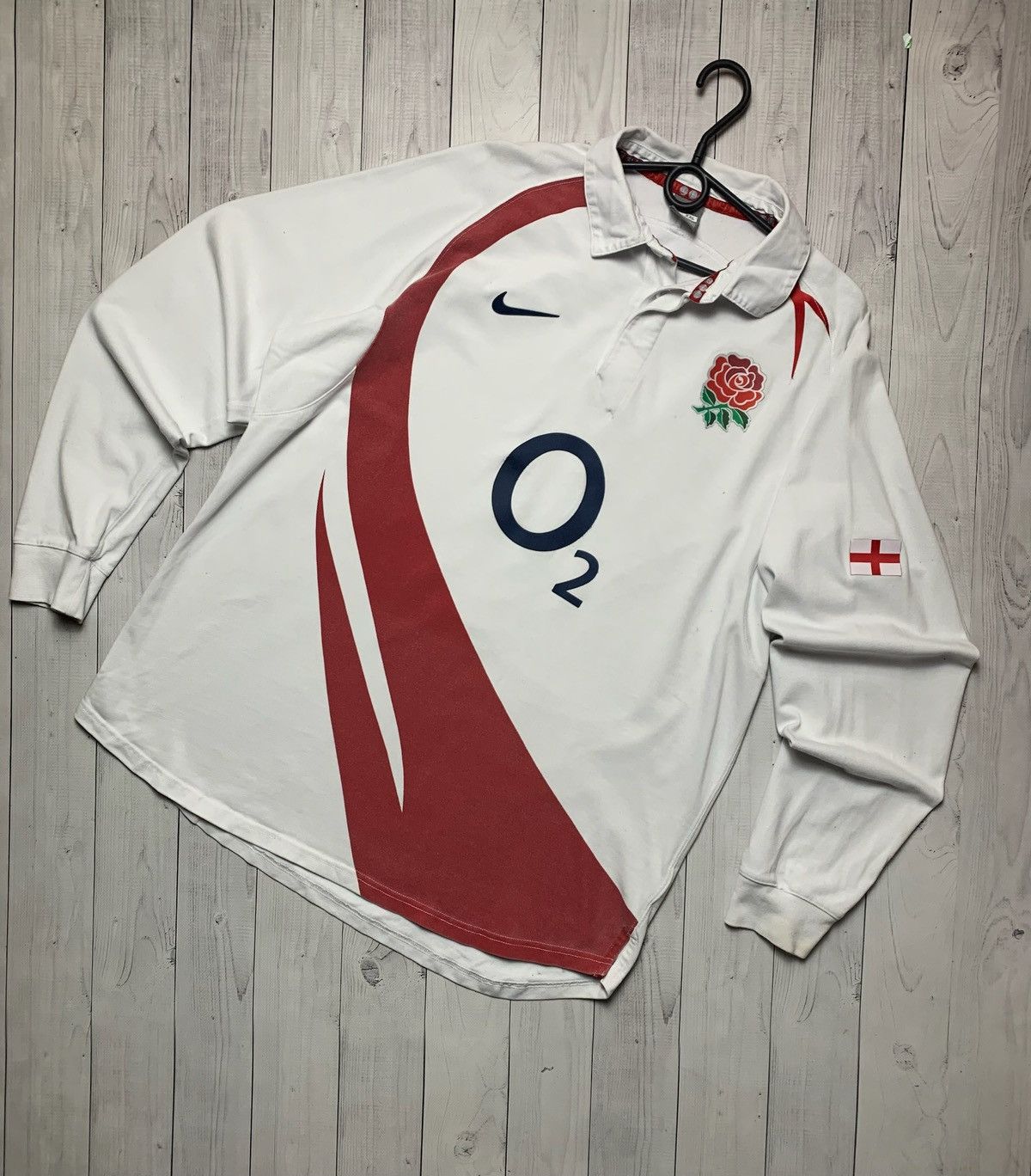 Vintage Vintage England Nike Rugby jersey size XxL logo Size US XXL / EU 58 / 5 - 1 Thumbnail