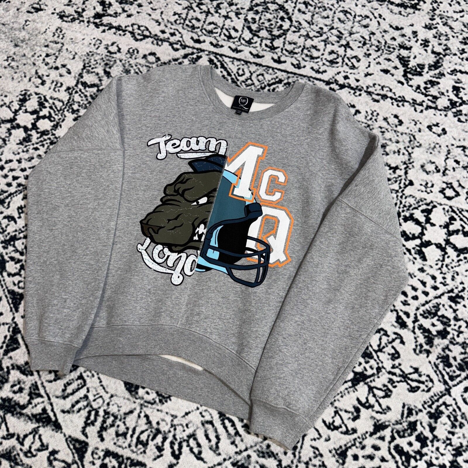Alexander McQueen × Vintage Vintage Alexander McQueen Gray Cotton Crewneck Size XS MCQ Size US XS / EU 42 / 0 - 2 Thumbnail