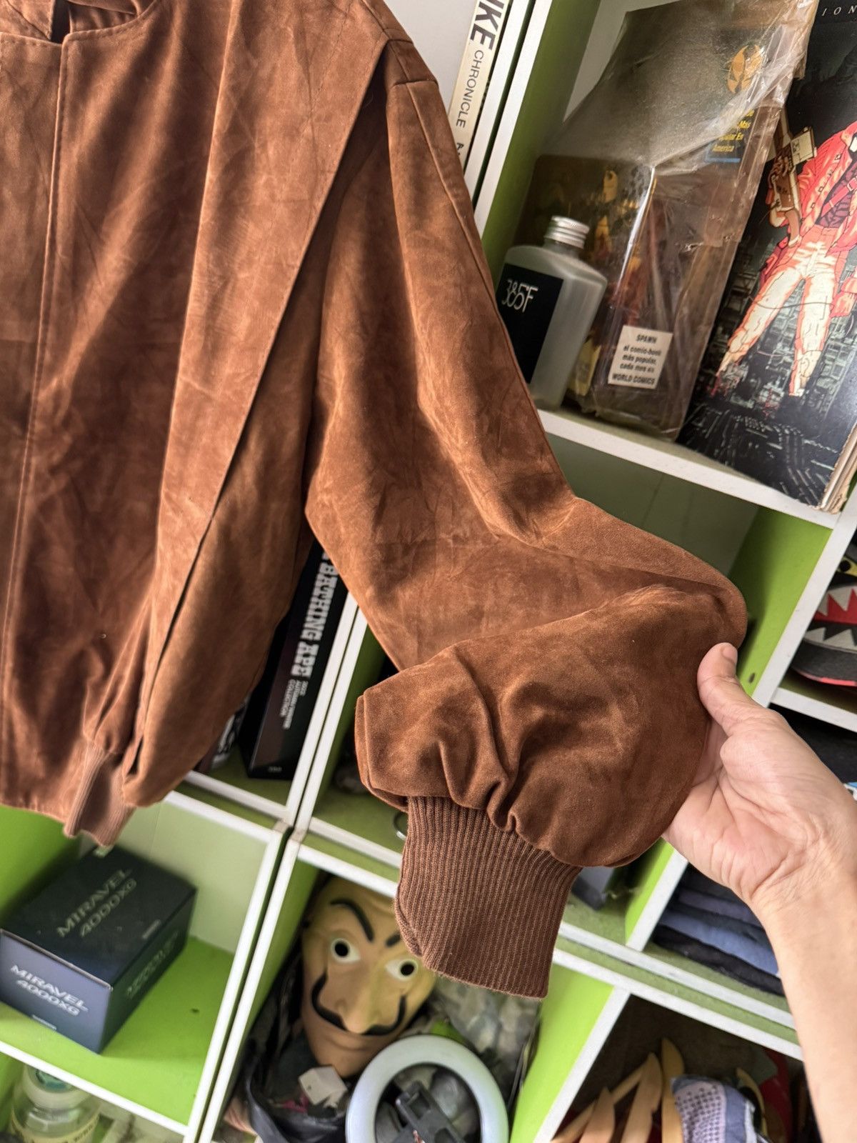 If Six Was Nine Vintage 70/80s Confezioni di lusso suede jacket Size US L / EU 52-54 / 3 - 6 Thumbnail