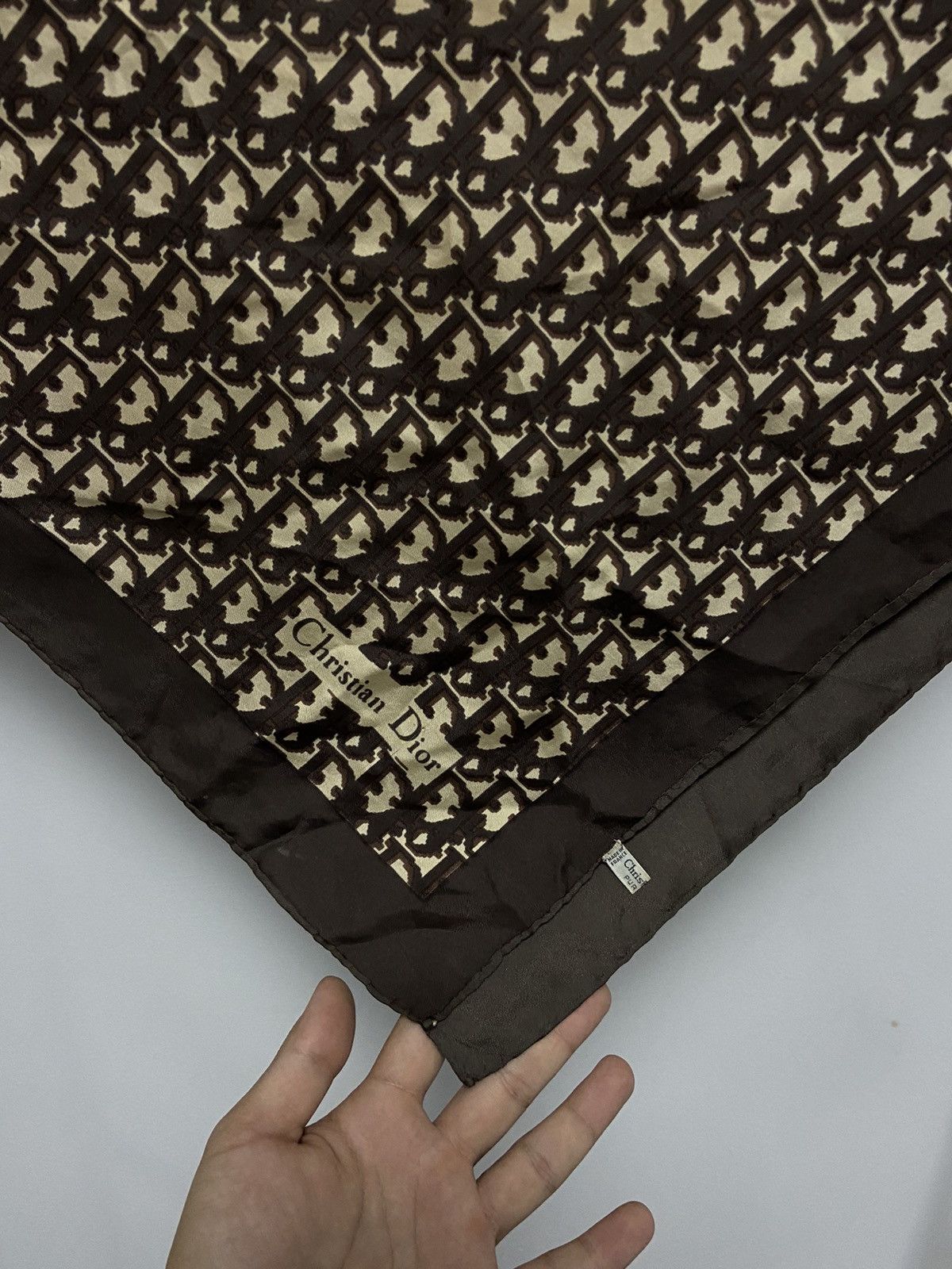 Christian Dior Monsieur × Vintage Christian Dior scarf silk vintage monogram box logo small Size ONE SIZE - 4 Thumbnail