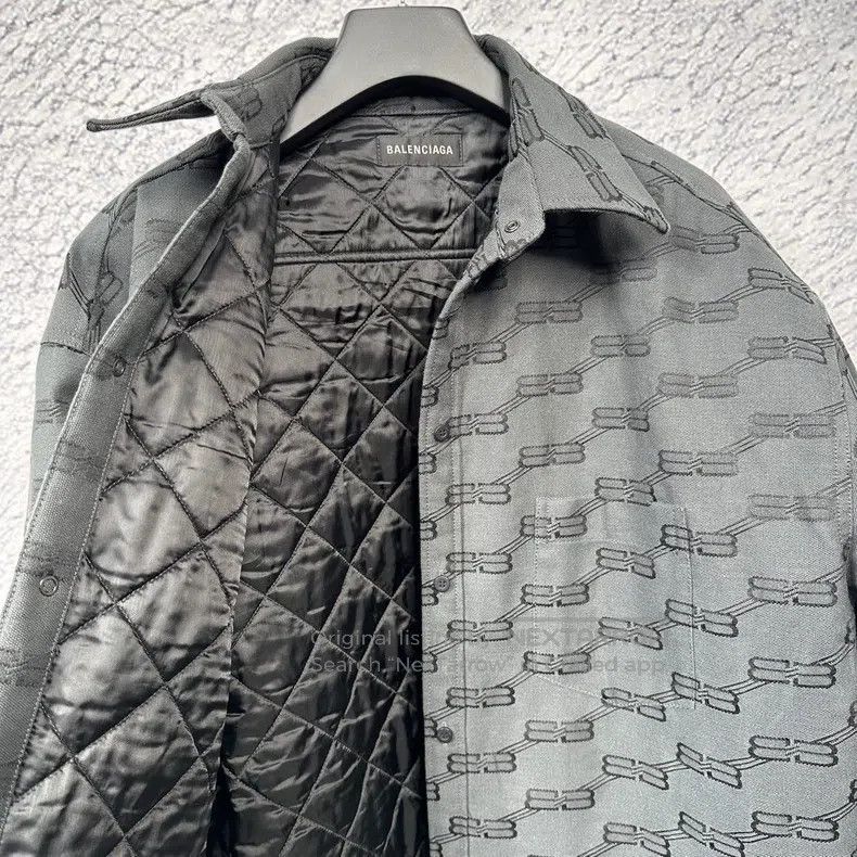 Balenciaga Balenciaga Double B Buckle Printed Fleece Jacket Size US S / EU 44-46 / 1 - 3 Thumbnail