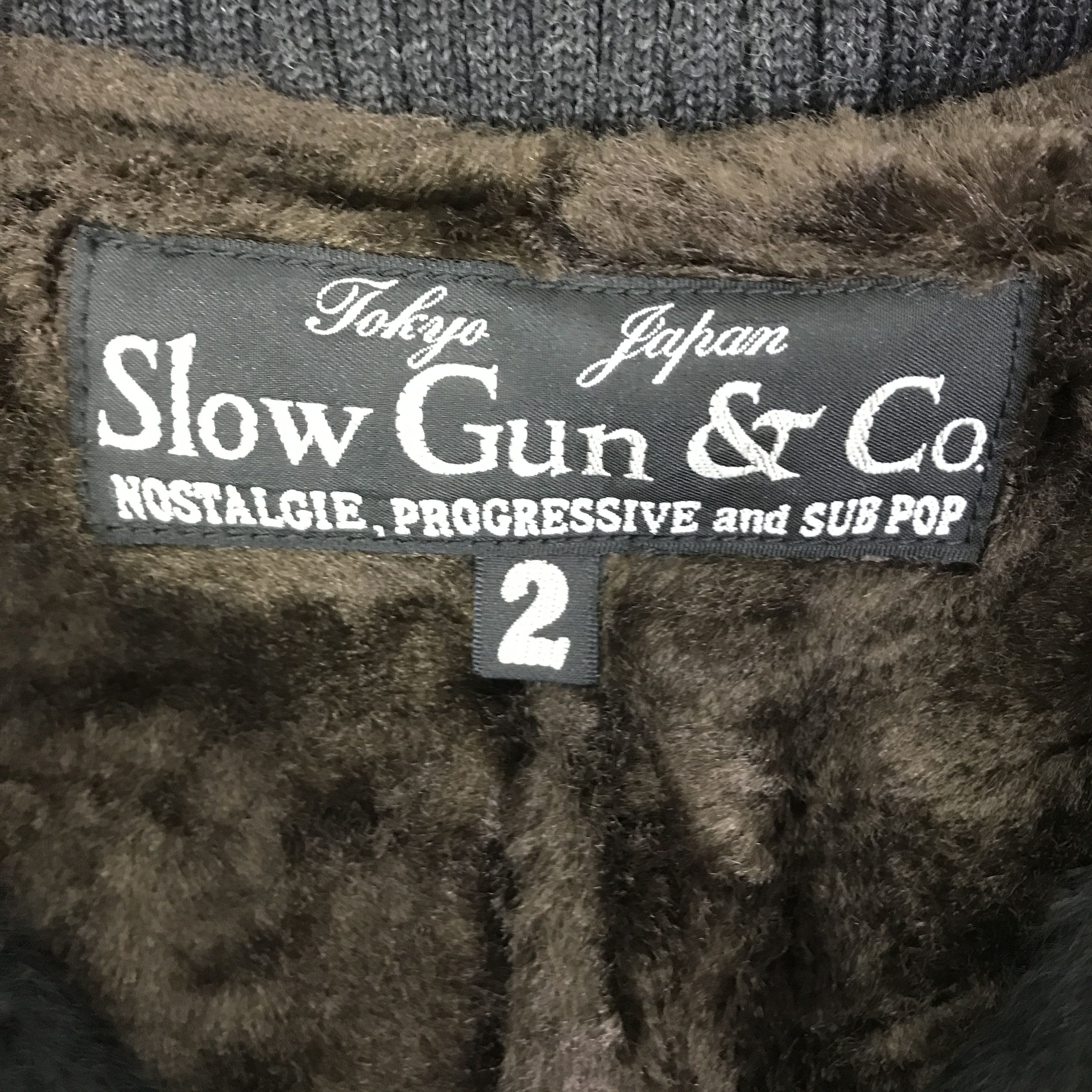 Japanese Brand SLOW GUN AND CO. FUR JACKET SLEEVE LEATHER Size US M / EU 48-50 / 2 - 9 Thumbnail
