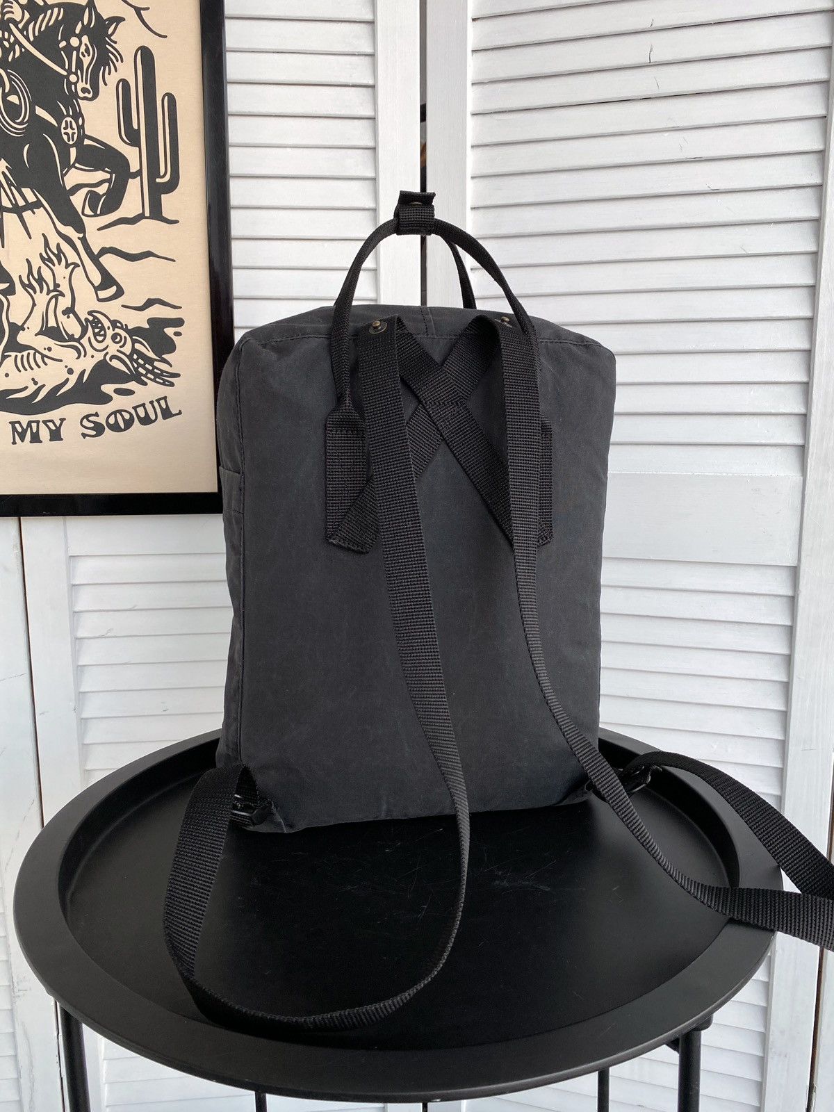 Fjallraven Fjallraven Kanken Backpack Bag Graphite Black G1000 Wax Size ONE SIZE - 14 Thumbnail