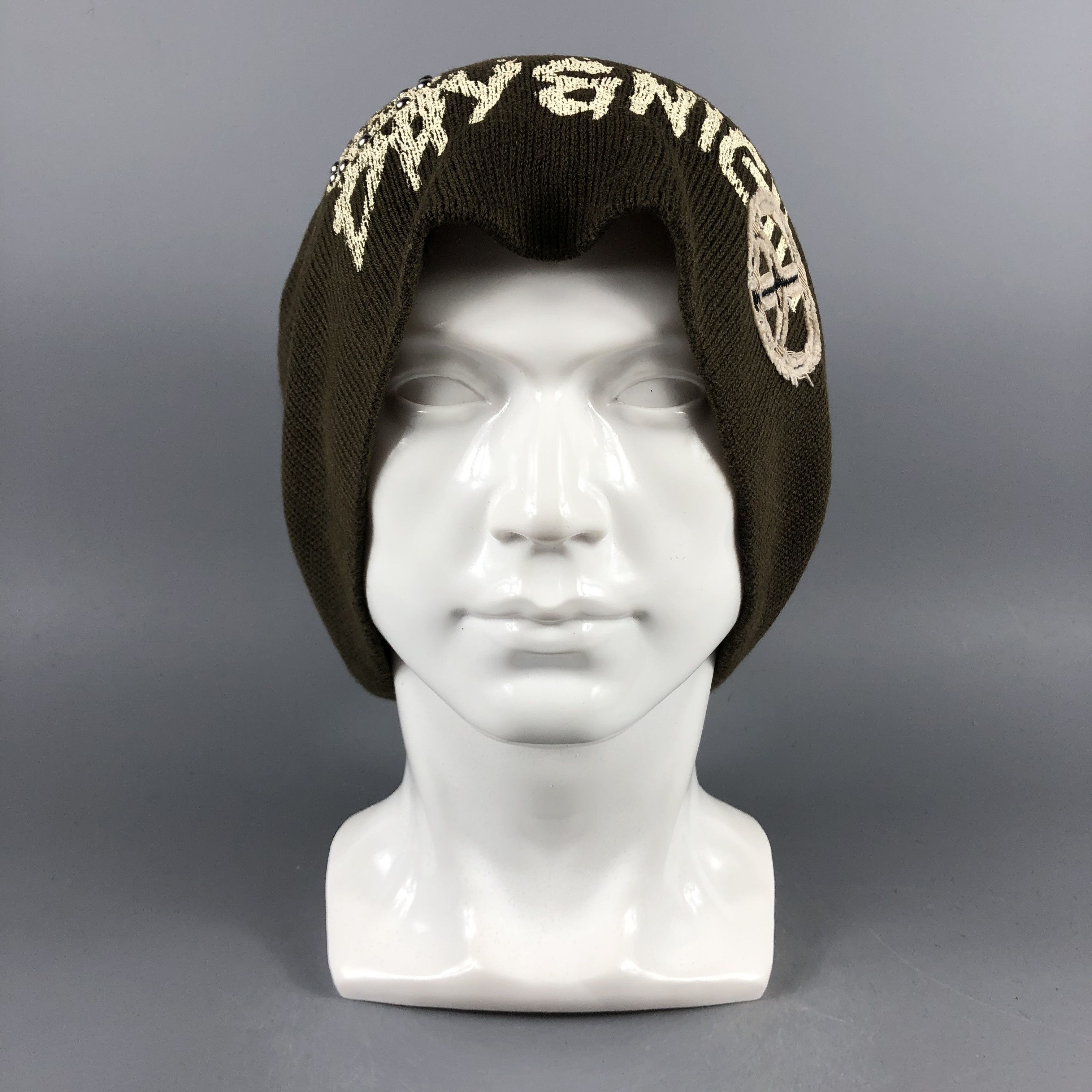 Vintage Living Mechanism Brown Beanie Snow Hat Snow Cap -D1271 Size ONE SIZE - 6 Thumbnail