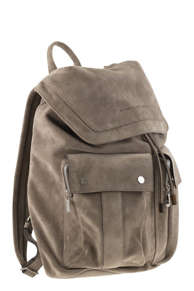 Brunello Cucinelli o1w1db11025 Size: OS/ Backpack in Dark Grey Size ONE SIZE - 4 Thumbnail
